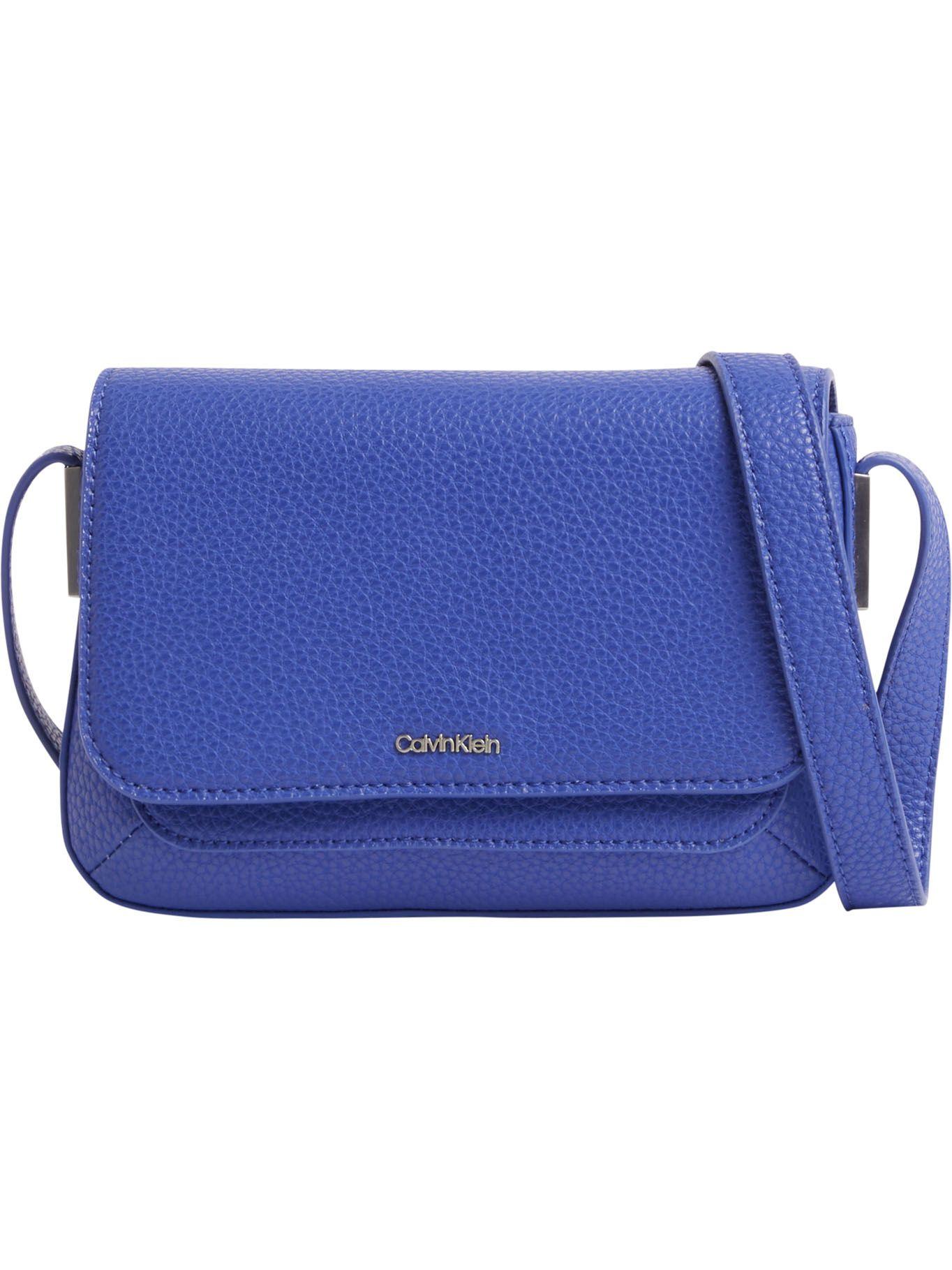 Bolso Bandolera con Solapa Azul Calvin Klein-0