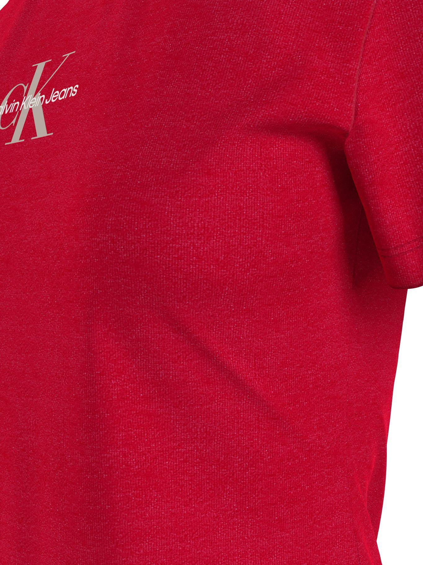 Polera Monogram Logo Slim Rojo 135 Calvin Klein-4