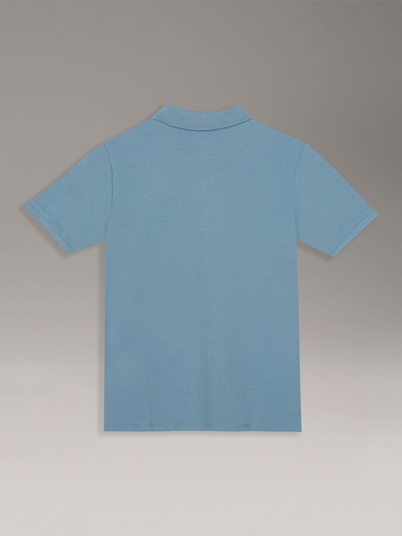 Polo Niño CK Solid Celeste Calvin Klein-1