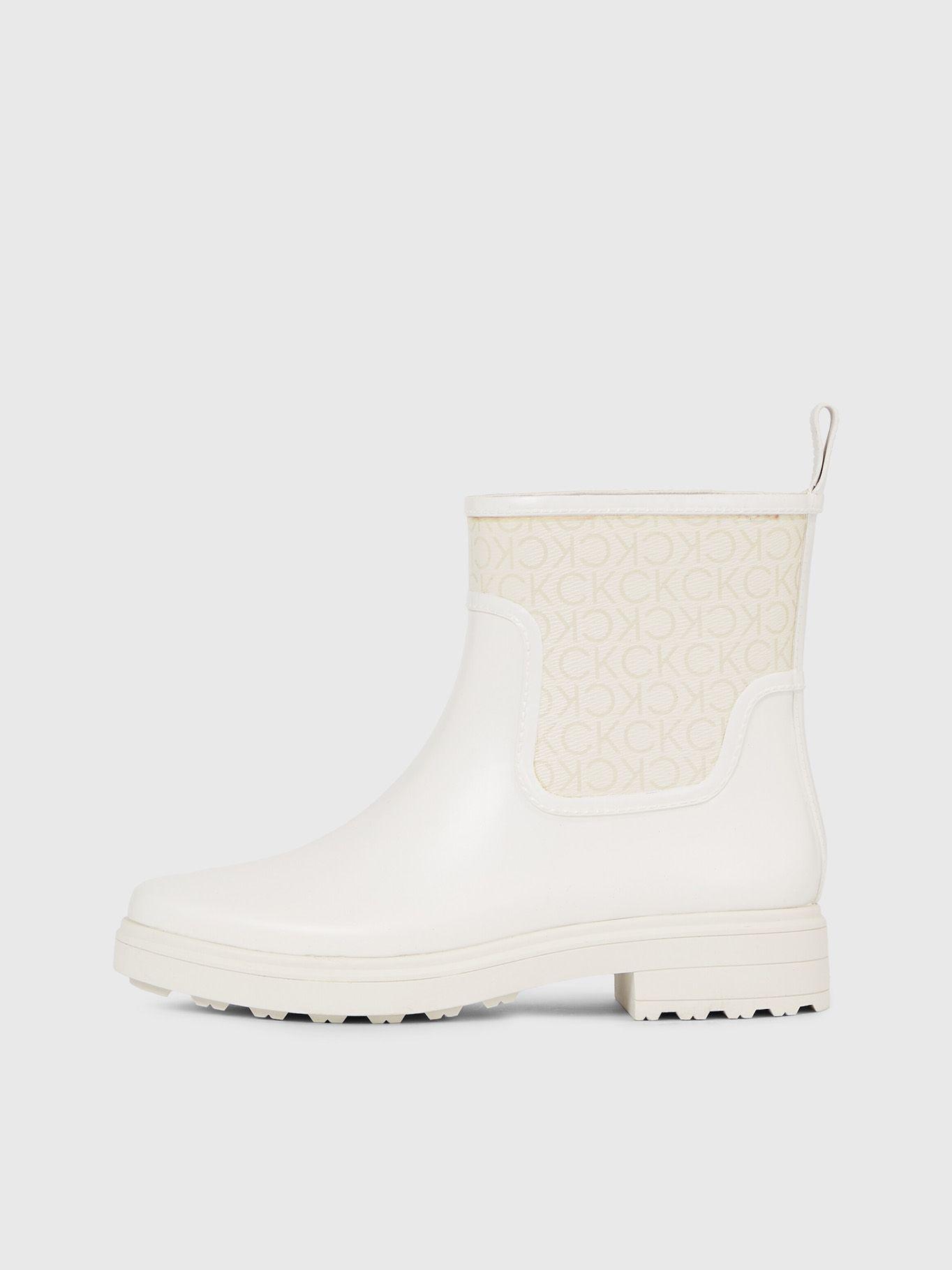 Botas Essential De Lluvia Blanco Calvin Klein-5