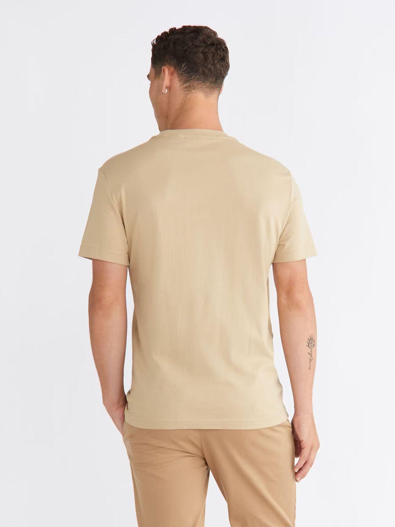 Camiseta con logo Beige Calvin Klein K10K110799-PF2-2