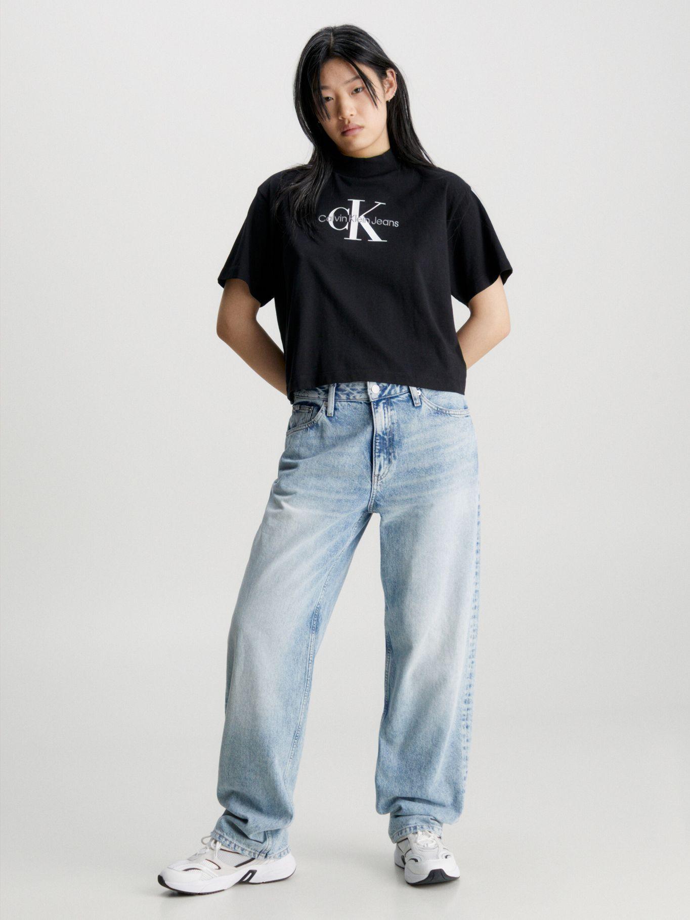 Polera Archival Monologo  Negro Calvin Klein-1