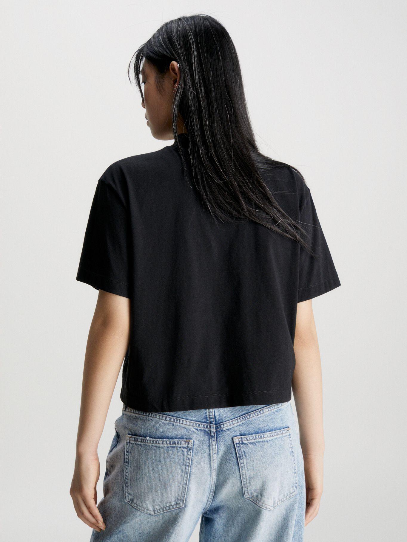 Polera Archival Monologo  Negro Calvin Klein-2