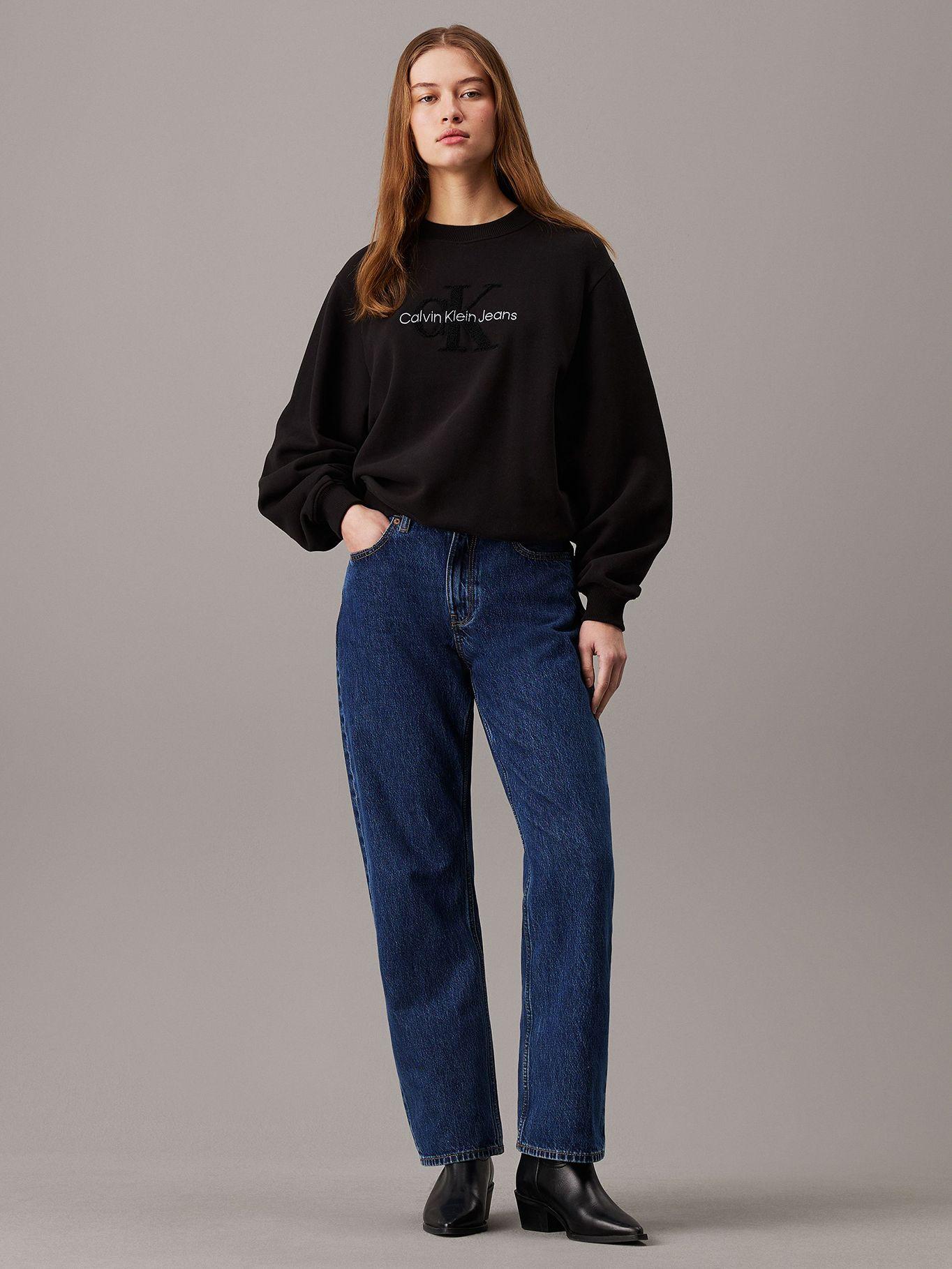 Polerón Chenille Monologo Negro Calvin Klein-1