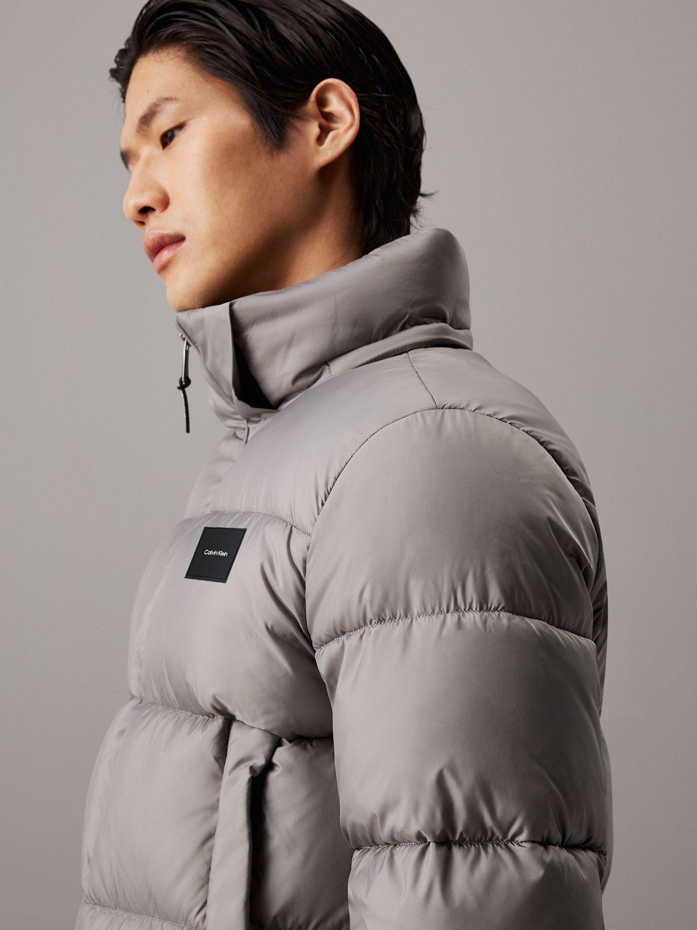 Parka con Gorro Quilt Puffer Gris Calvin Klein-3