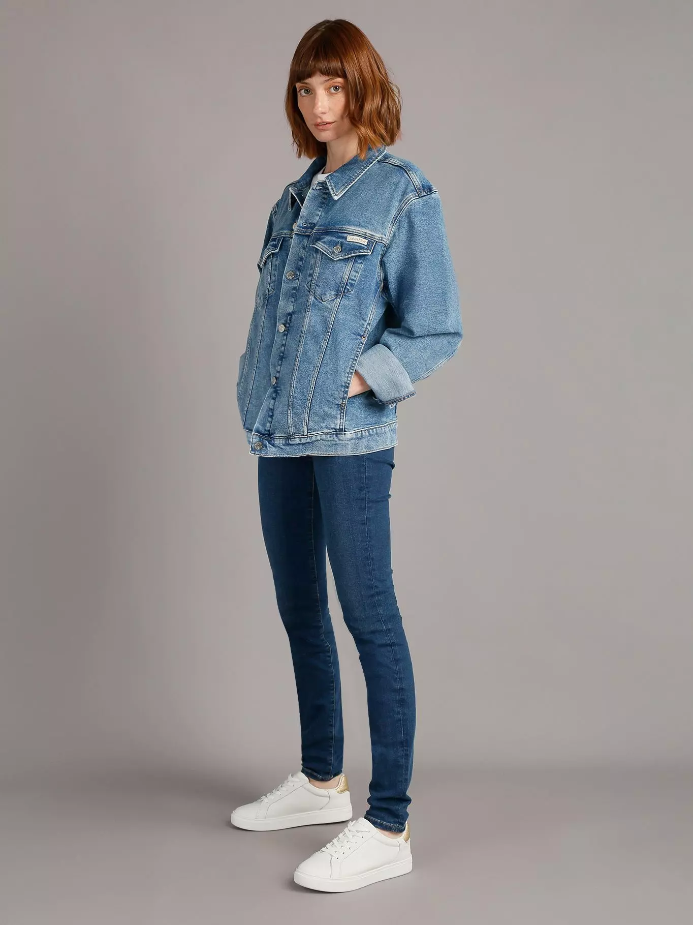 Chaqueta Slim Denim Azul Calvin Klein-1
