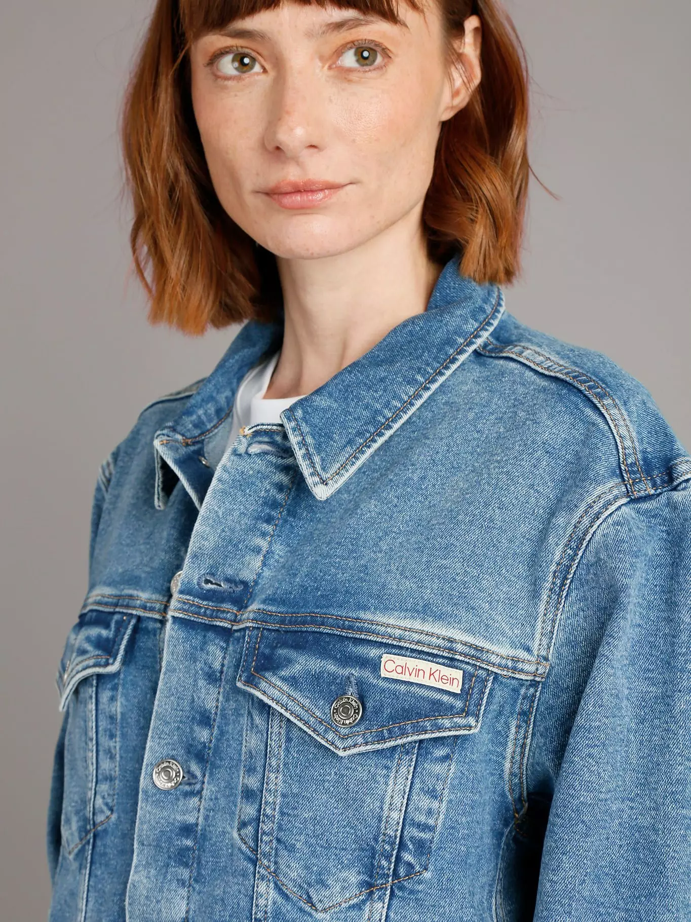Chaqueta Slim Denim Azul Calvin Klein-3