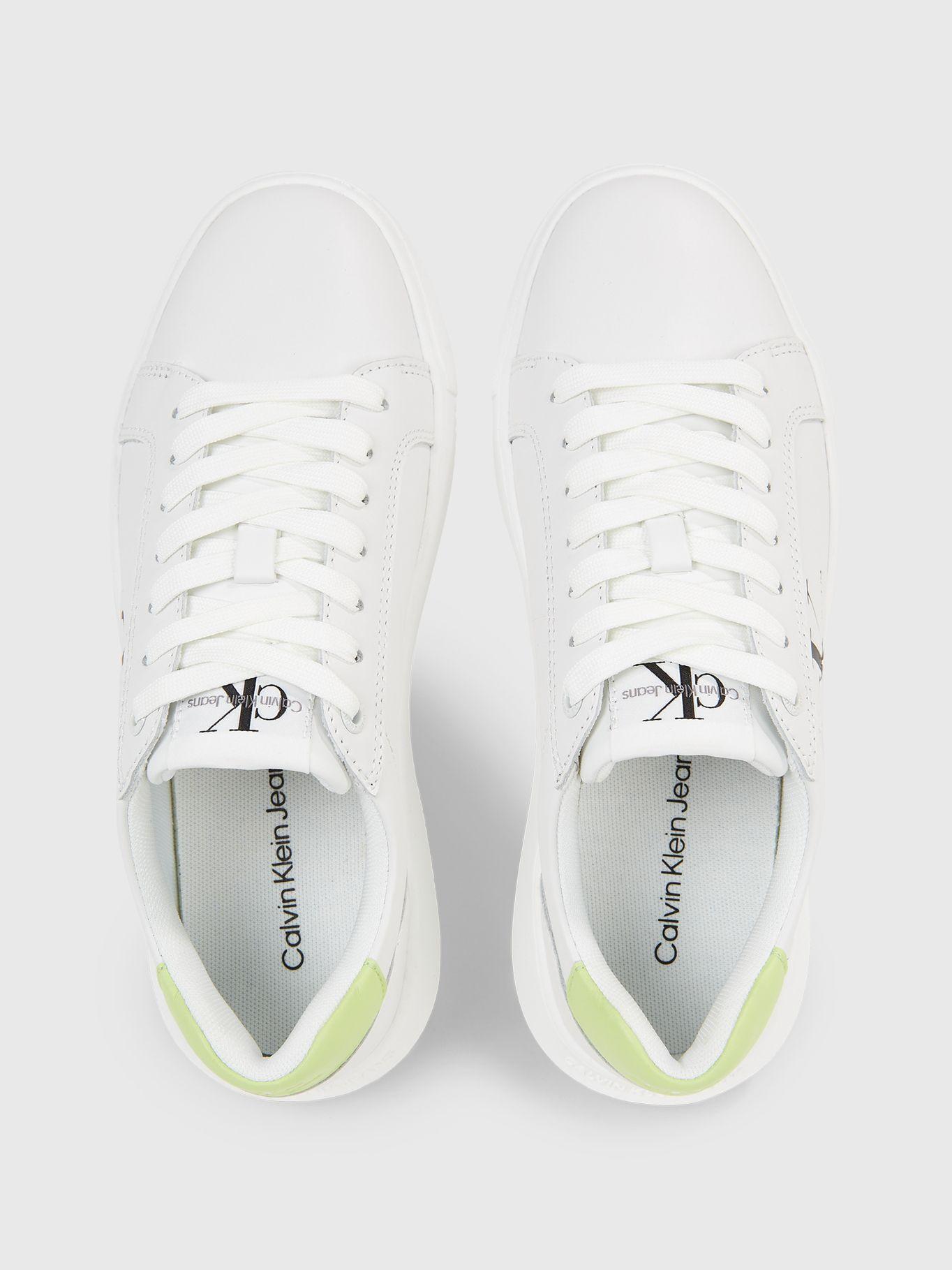 Zapatilla de Cuero Cupsole Laceup Blanco Calvin Klein-2