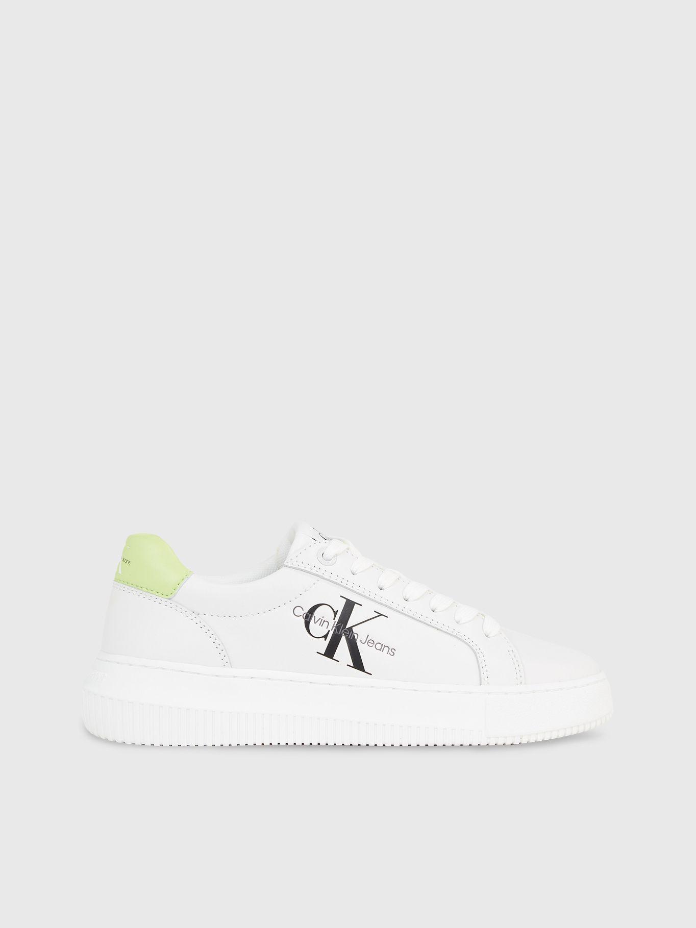 Zapatilla de Cuero Cupsole Laceup Blanco Calvin Klein-4