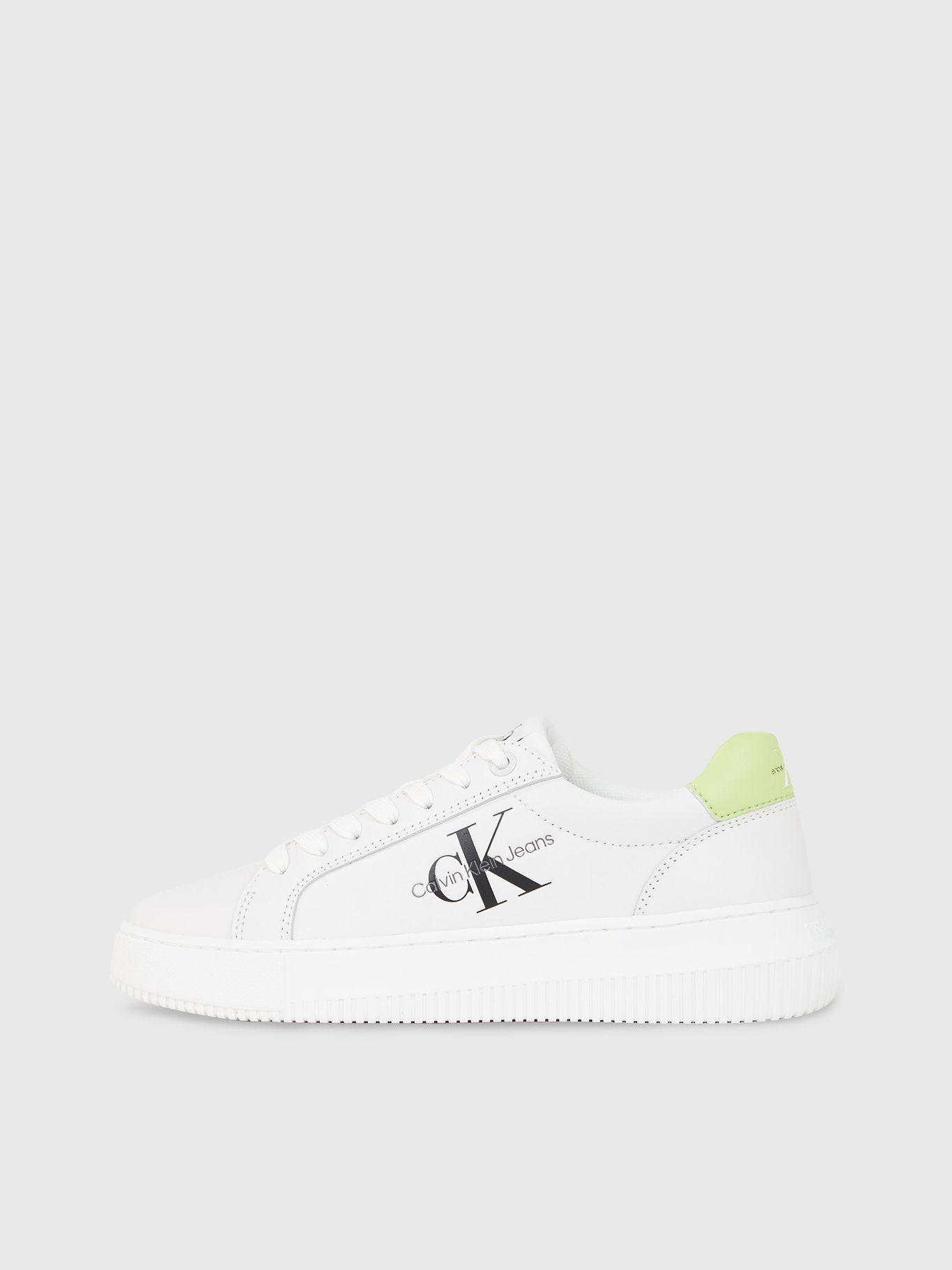 Zapatilla de Cuero Cupsole Laceup Blanco Calvin Klein-5