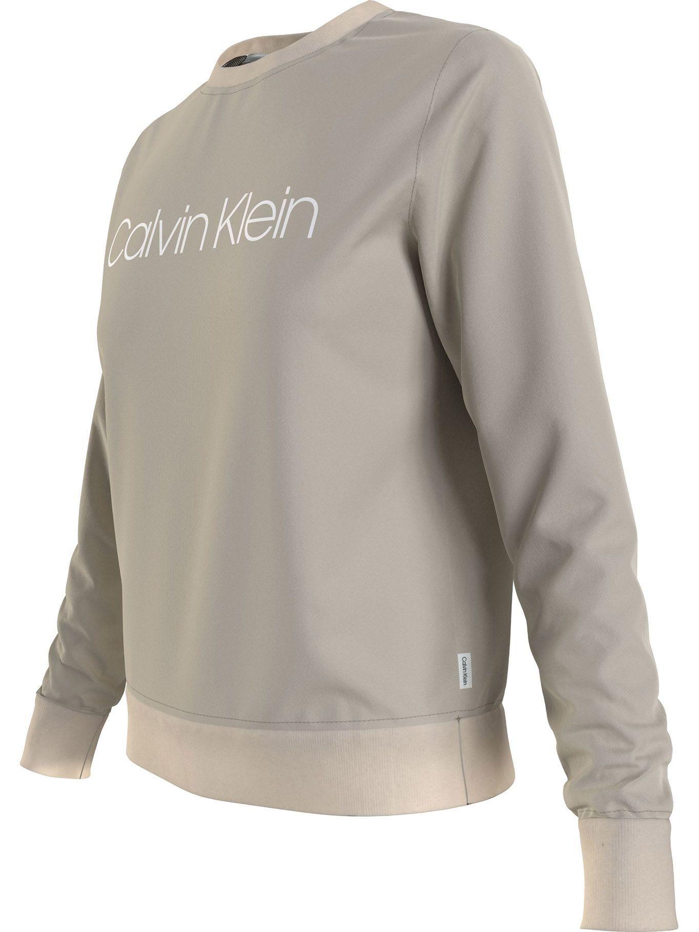 Polerón Core Logo Crema Calvin Klein-2