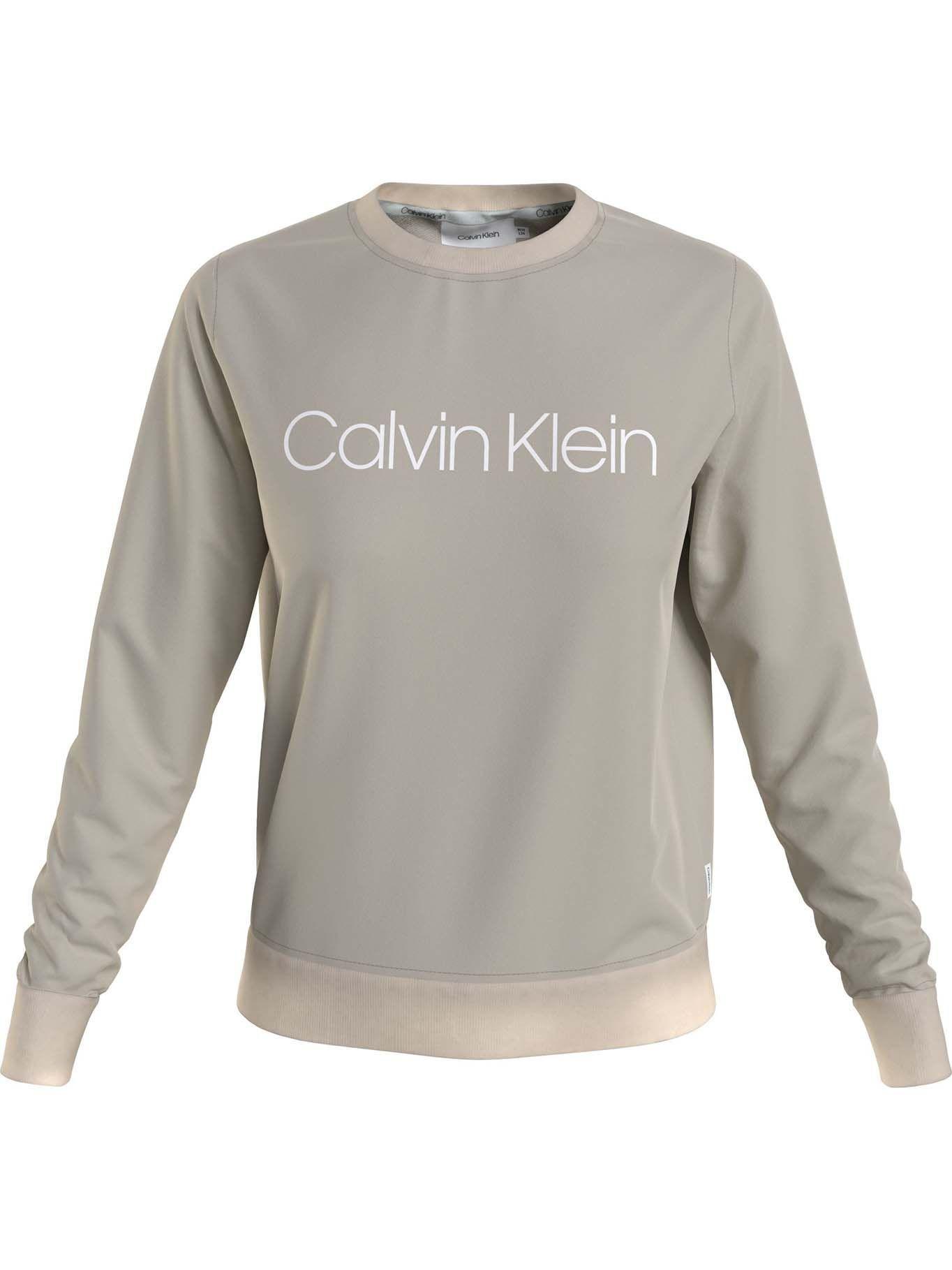 Polerón Core Logo Crema Calvin Klein-0