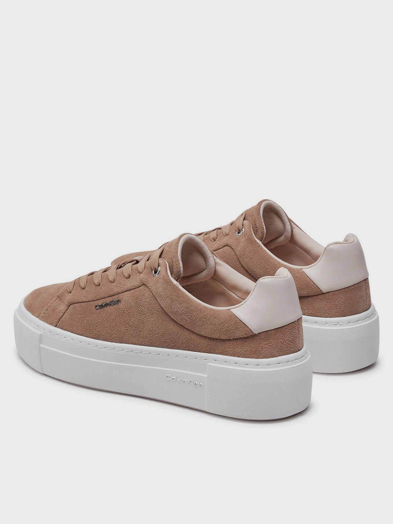 Zapatillas de ante de plataforma Café Calvin Klein-1