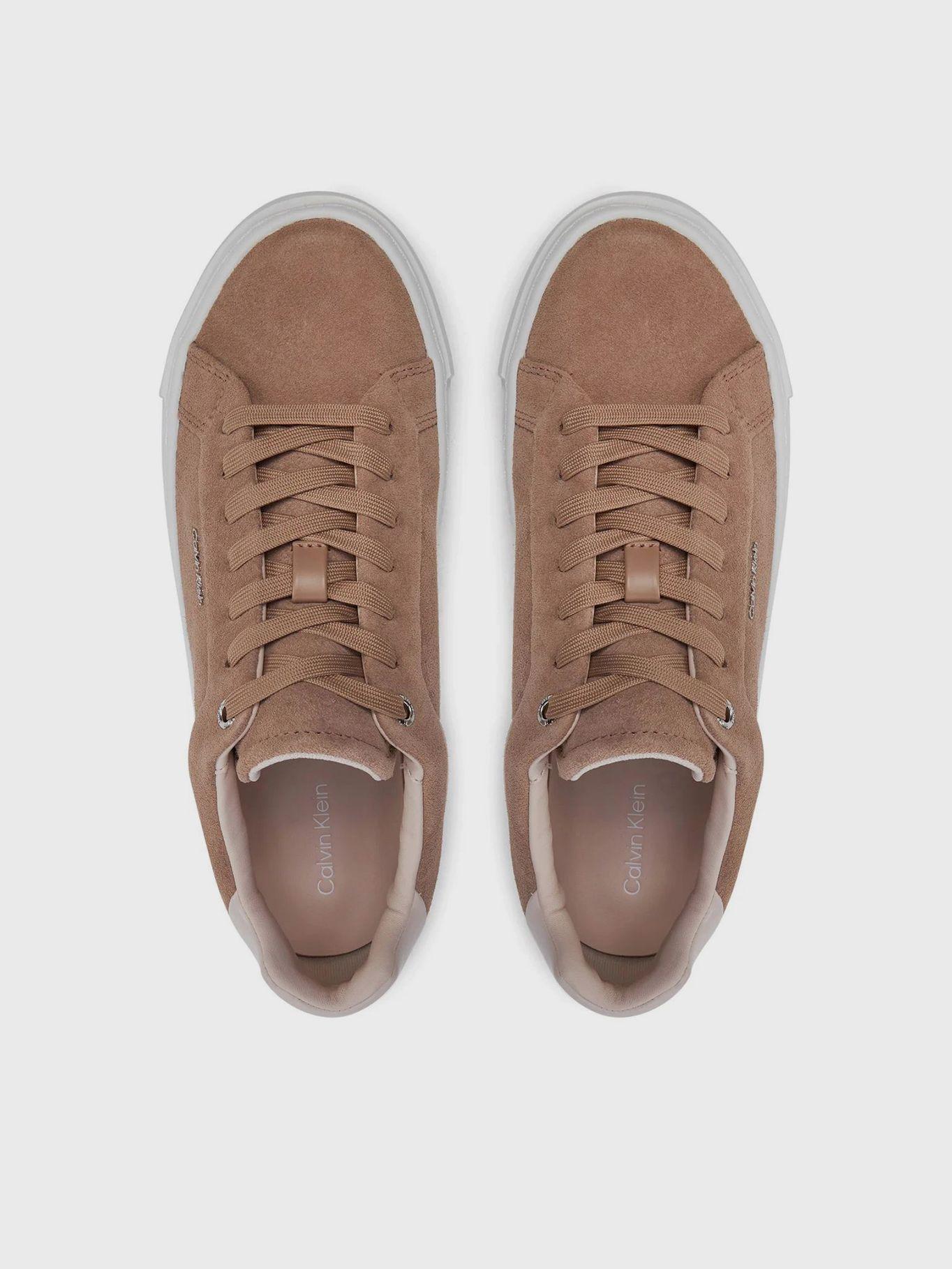 Zapatillas de ante de plataforma Café Calvin Klein-2