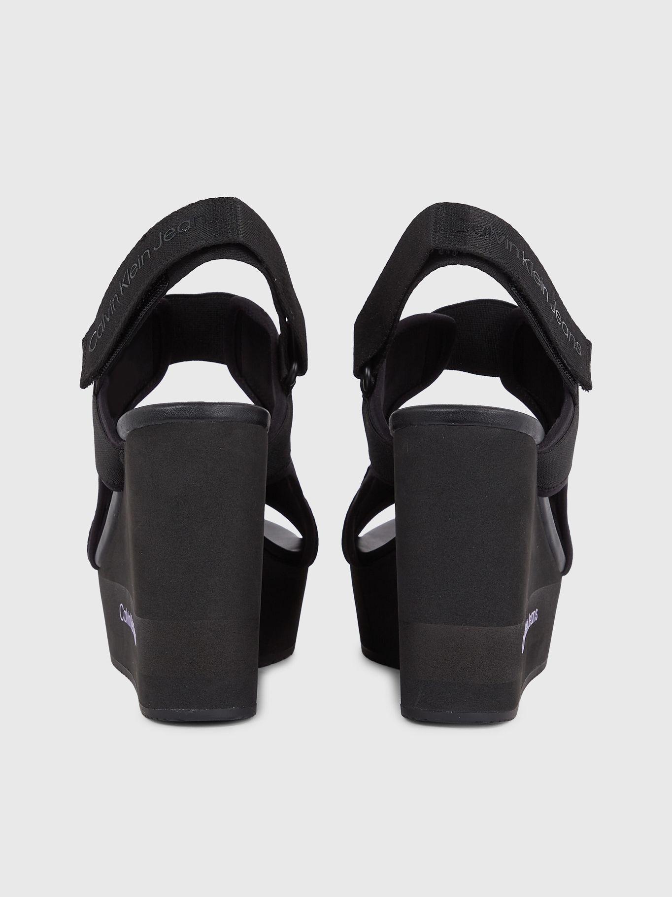 Sandalias Wedge Negro Calvin Klein-1