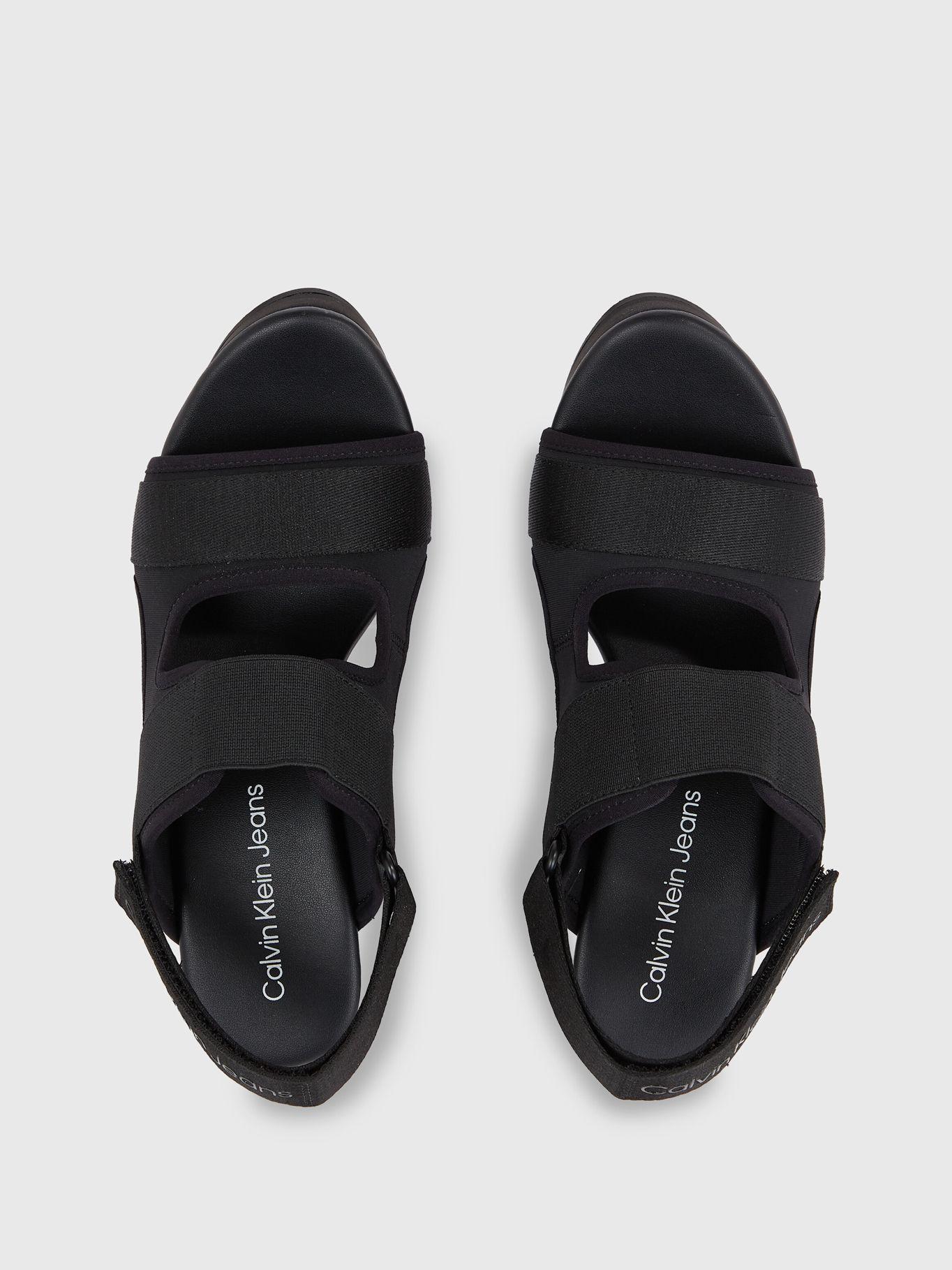 Sandalias Wedge Negro Calvin Klein-2