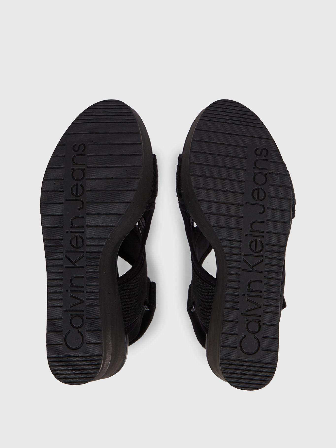 Sandalias Wedge Negro Calvin Klein-3