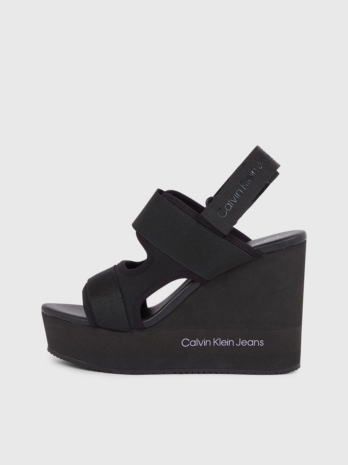 Sandalias Wedge Negro Calvin Klein-5