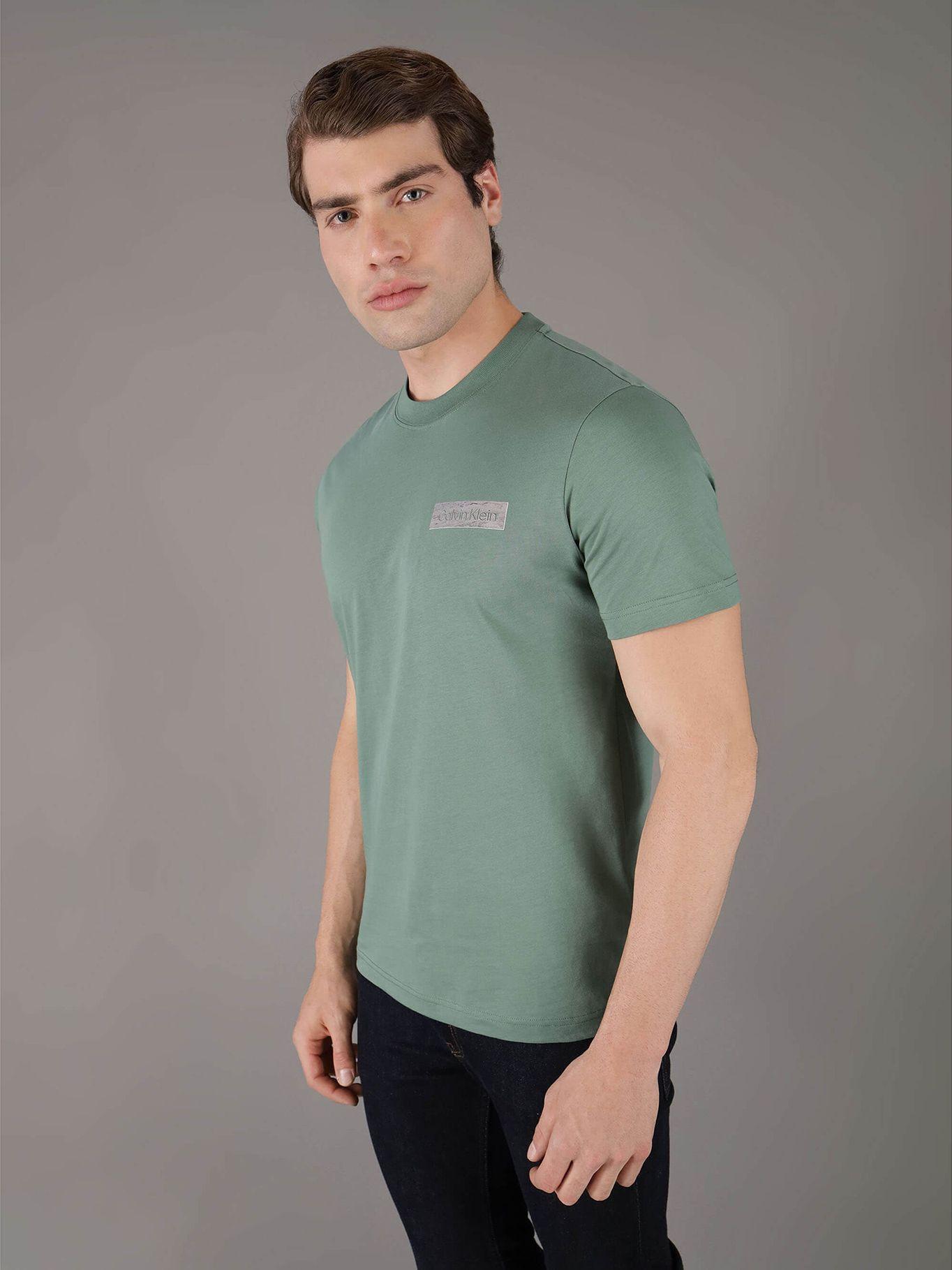 Polera Raised Concrete Verde Calvin Klein-0