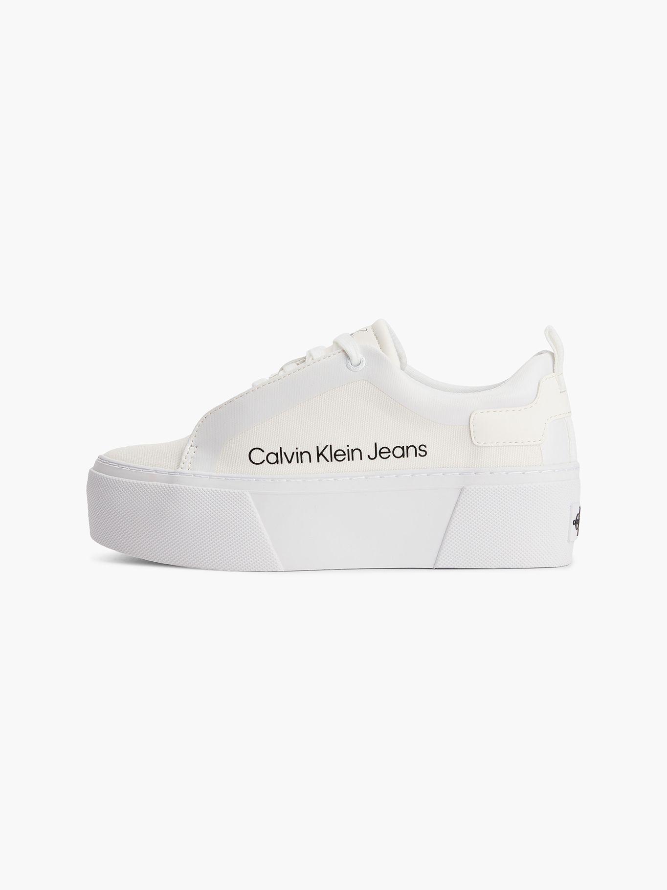 Zapatilla Vulcanized Flatform+ Laceup Blanco Calvin Klein-4