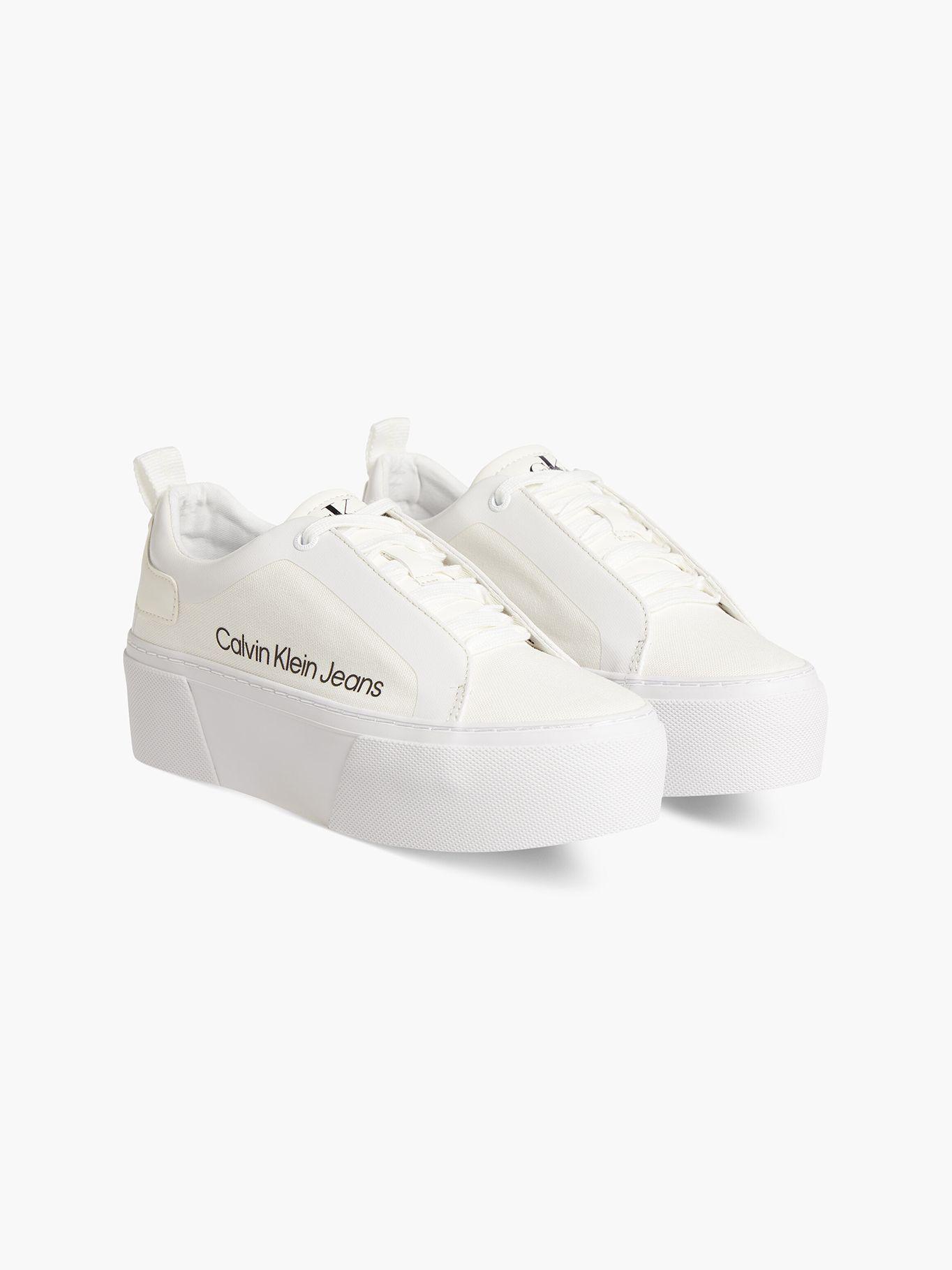 Zapatilla Vulcanized Flatform+ Laceup Blanco Calvin Klein-0