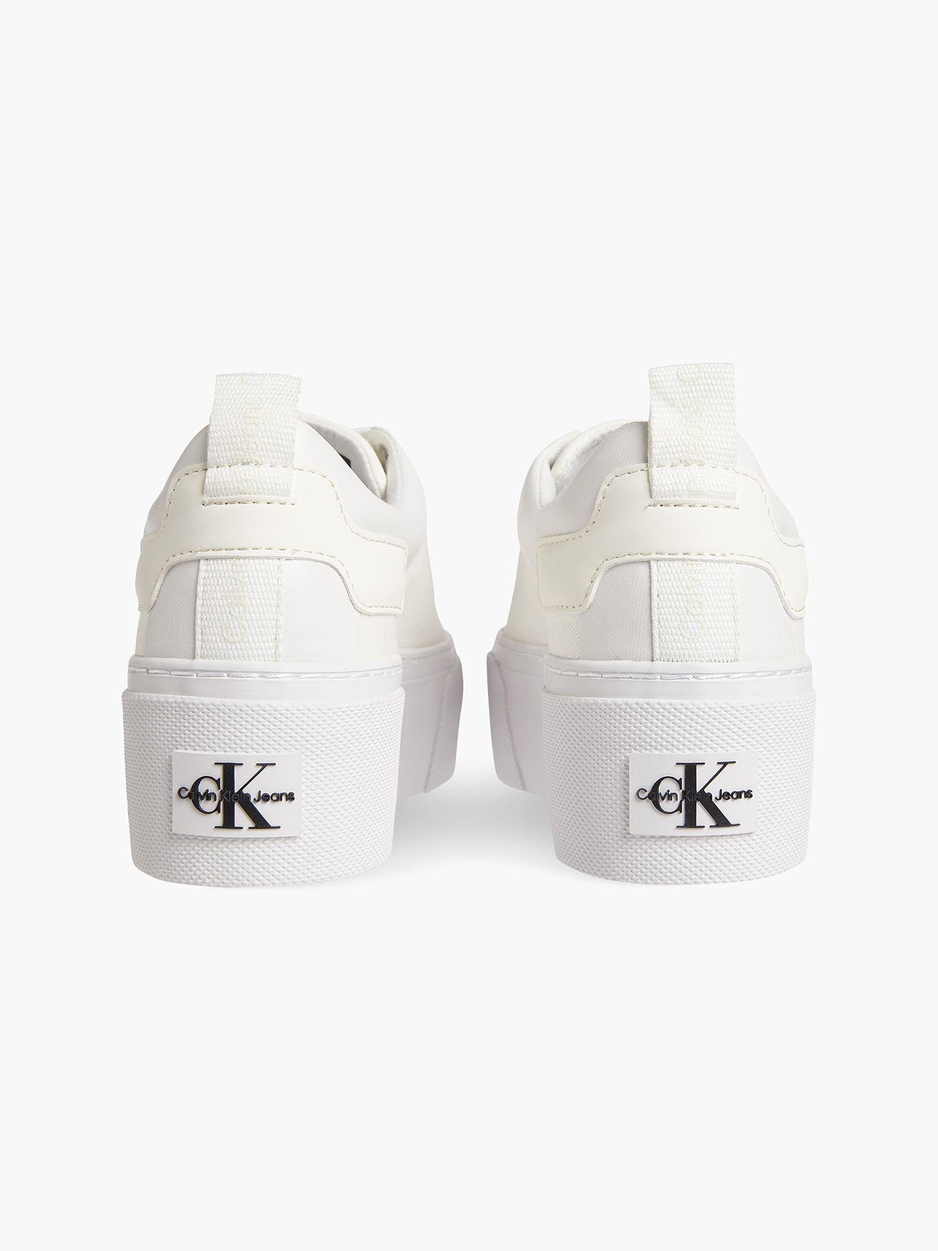 Zapatilla Vulcanized Flatform+ Laceup Blanco Calvin Klein-1