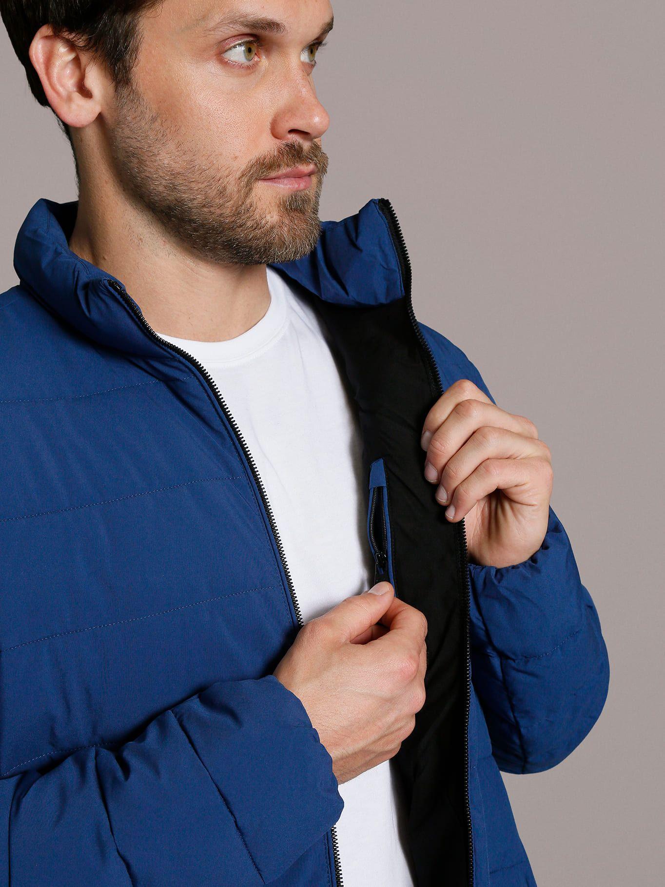 Parka Stretch Pufer Azul Calvin Klein-5