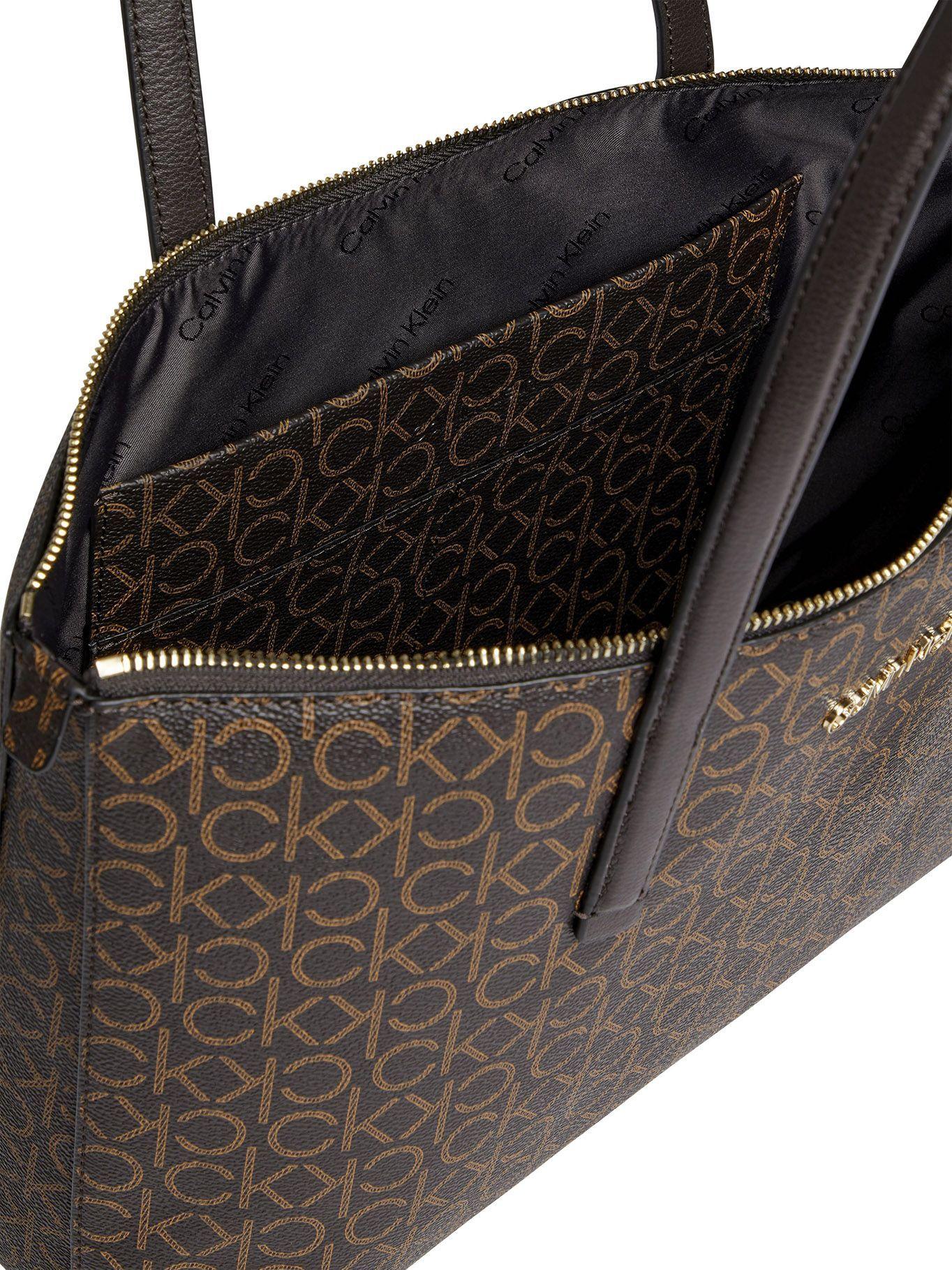 Cartera Tote Ck Must Mono Café Calvin Klein-2