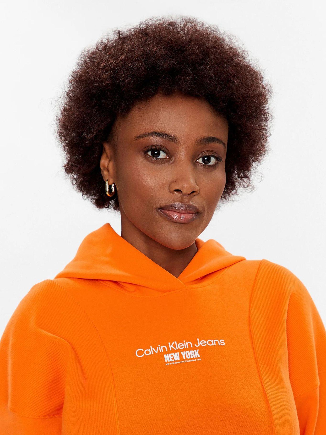 Sudadera con capucha Naranja Calvin Klein-3