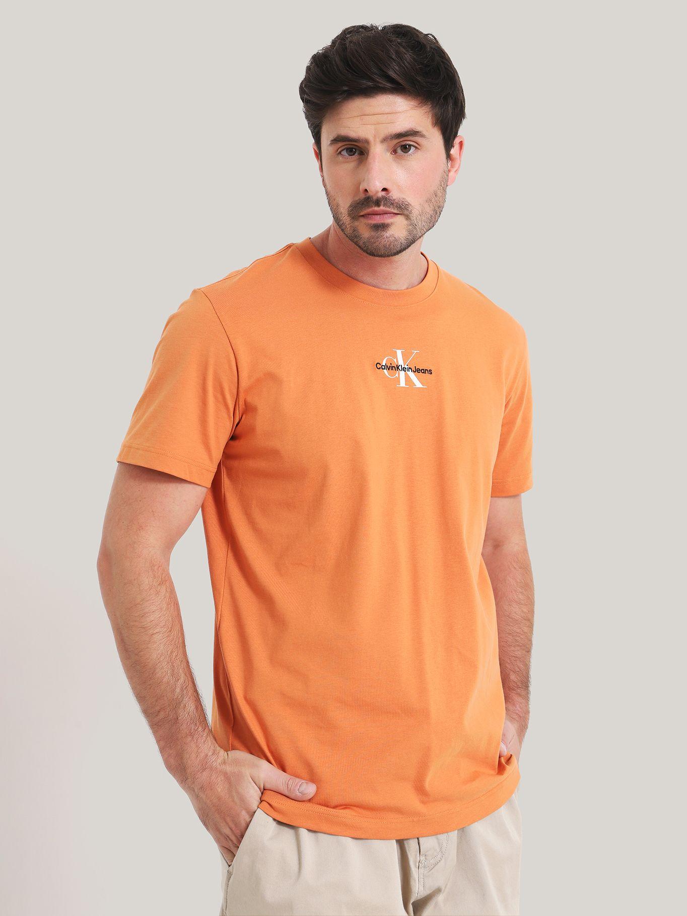 Polera Monologo Regular Naranja Calvin Klein-0