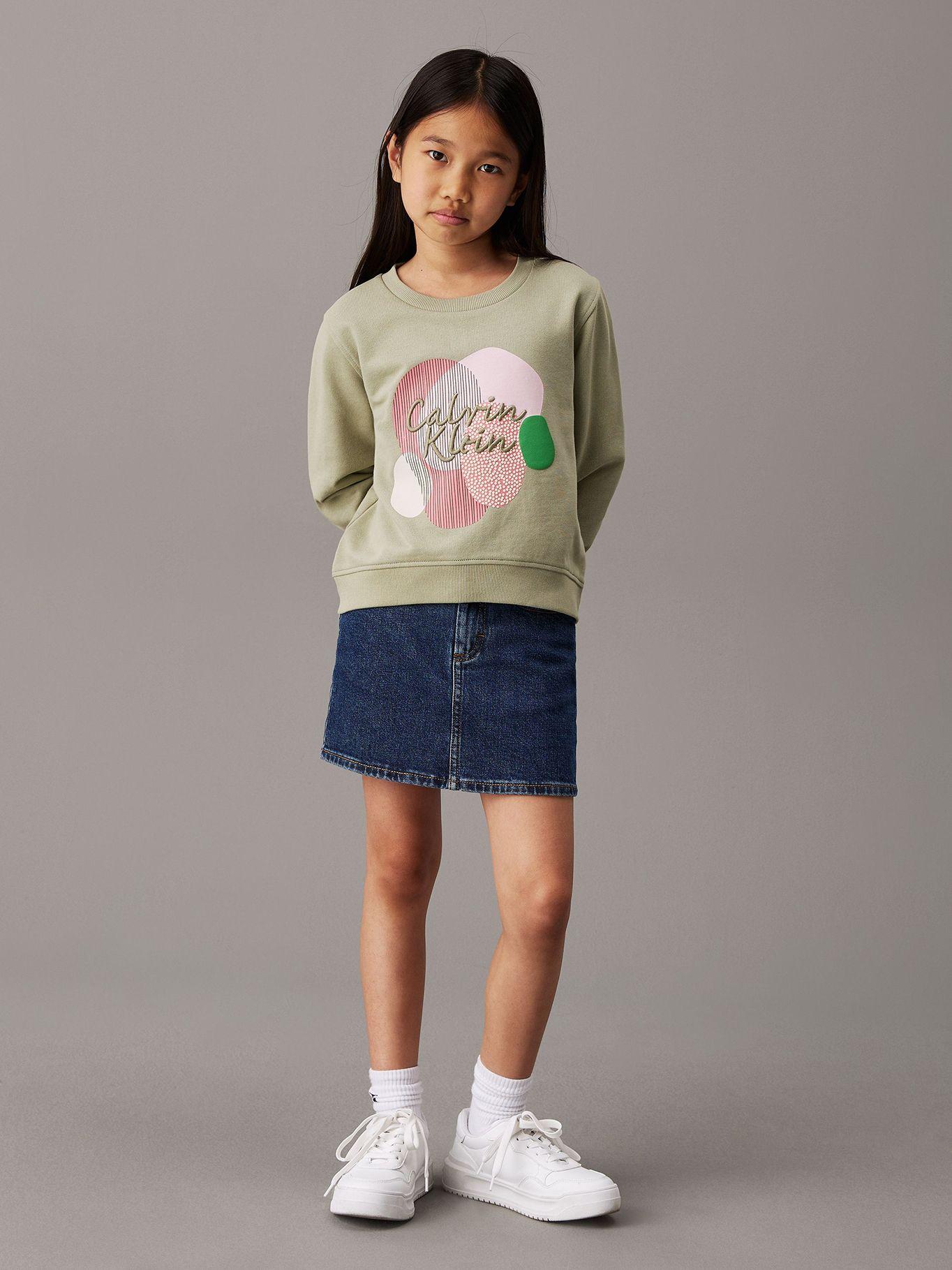 Polerón holgado con gráfico Verde Calvin Klein-1