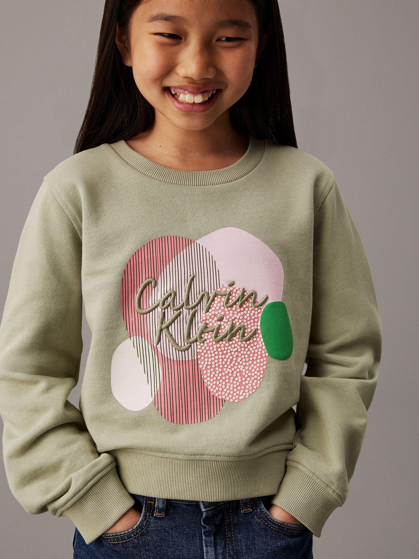 Polerón holgado con gráfico Verde Calvin Klein-3
