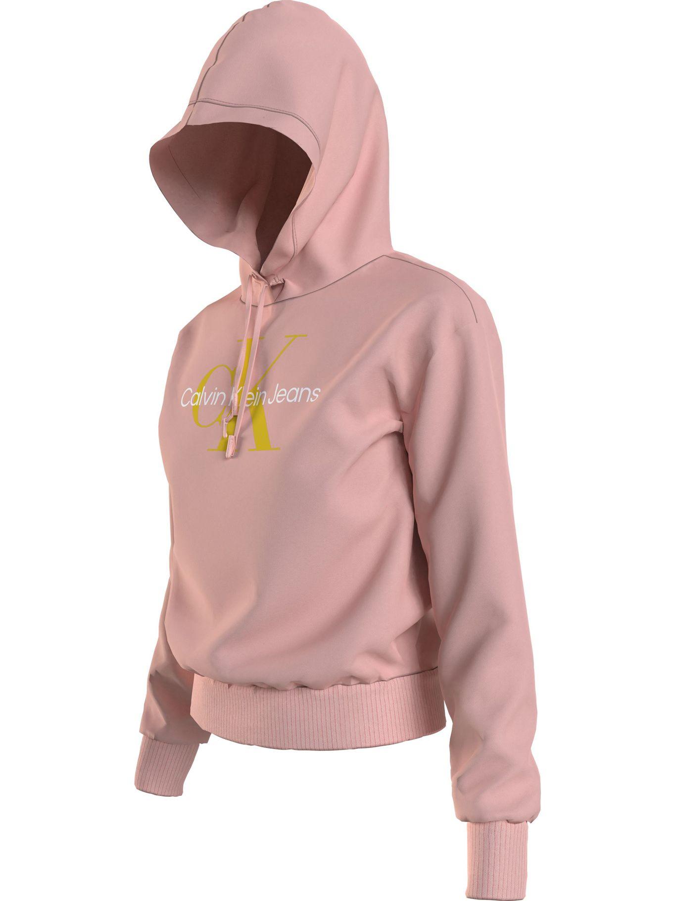 Polerón Hoodie Iconic Monologo Rosado Calvin Klein-2