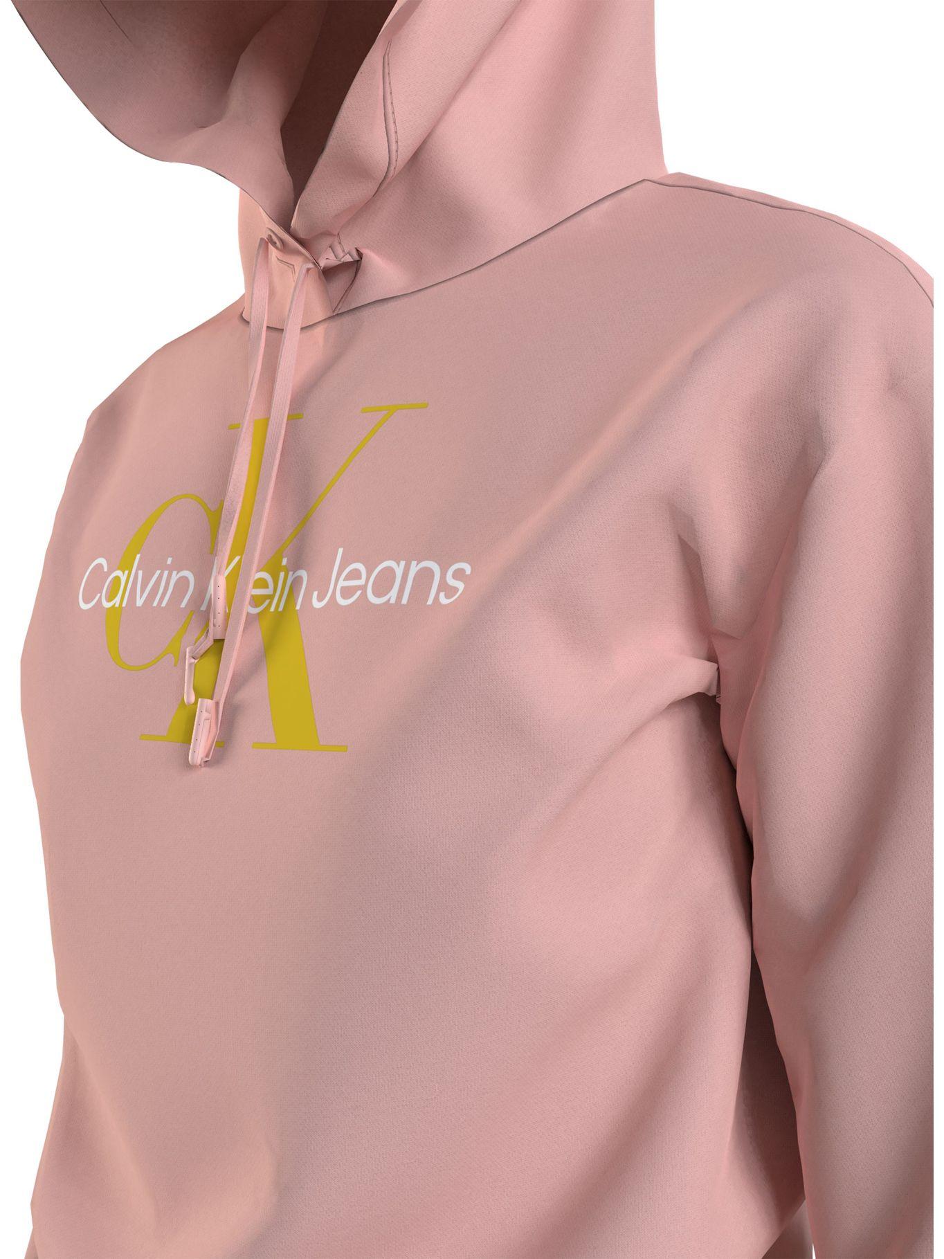 Polerón Hoodie Iconic Monologo Rosado Calvin Klein-4