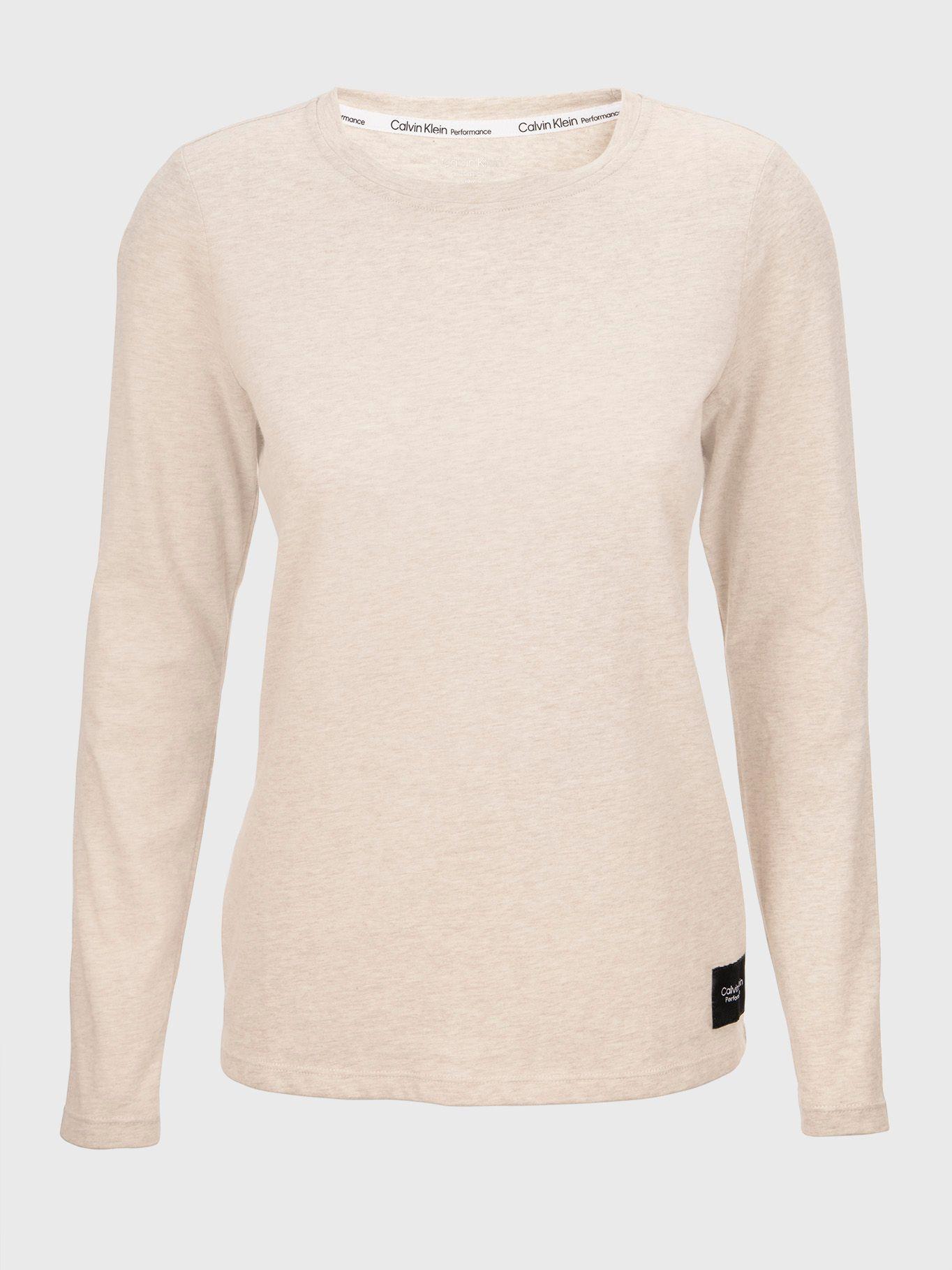 Polera Logo Patch Crema Calvin Klein-0