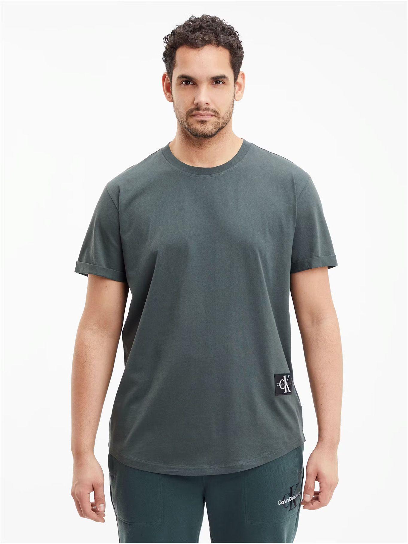 Polera Badge Sleeve Verde Calvin Klein-0