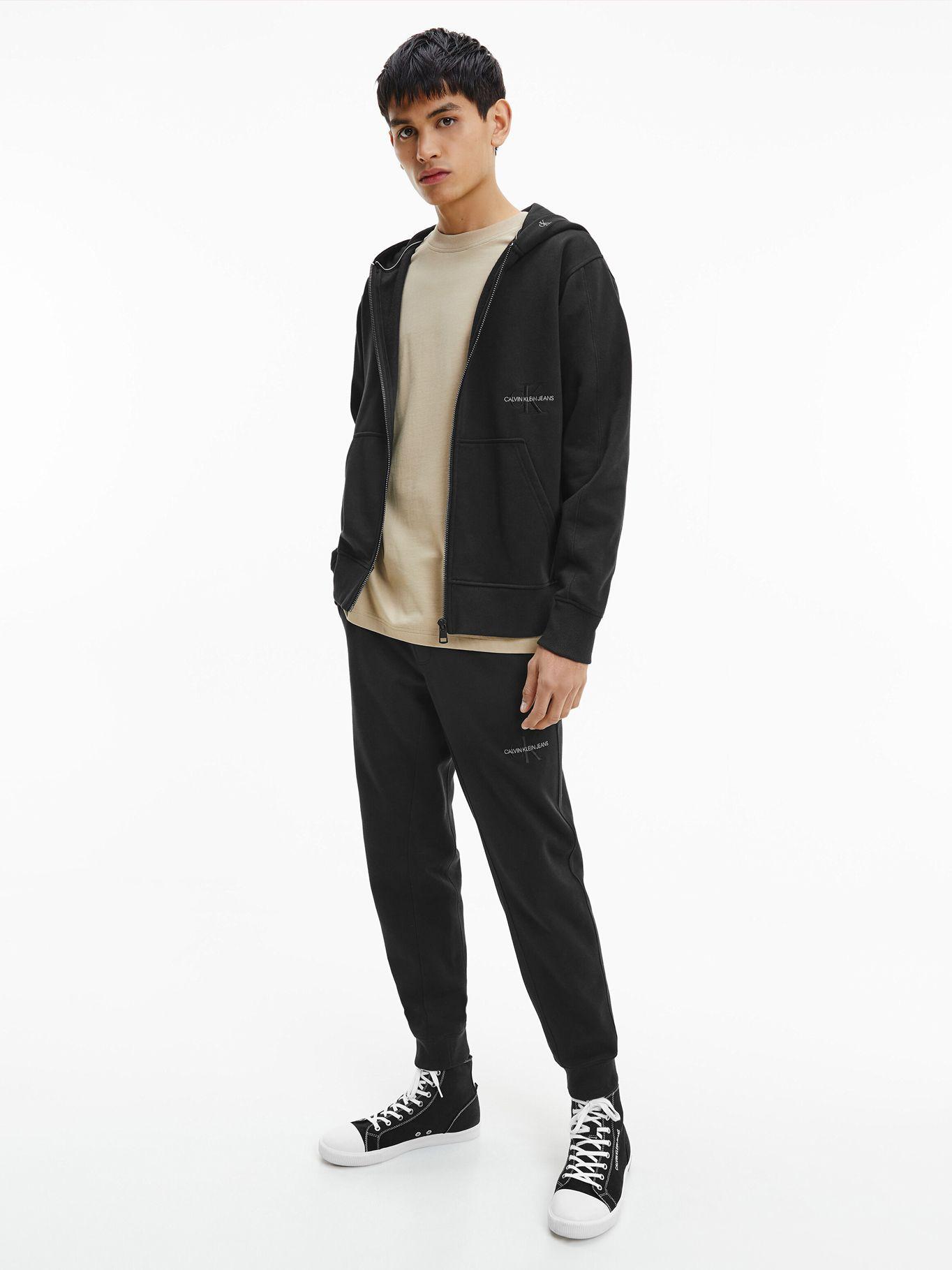 Polerón Placed Iconic Negro Calvin Klein Hombre-0