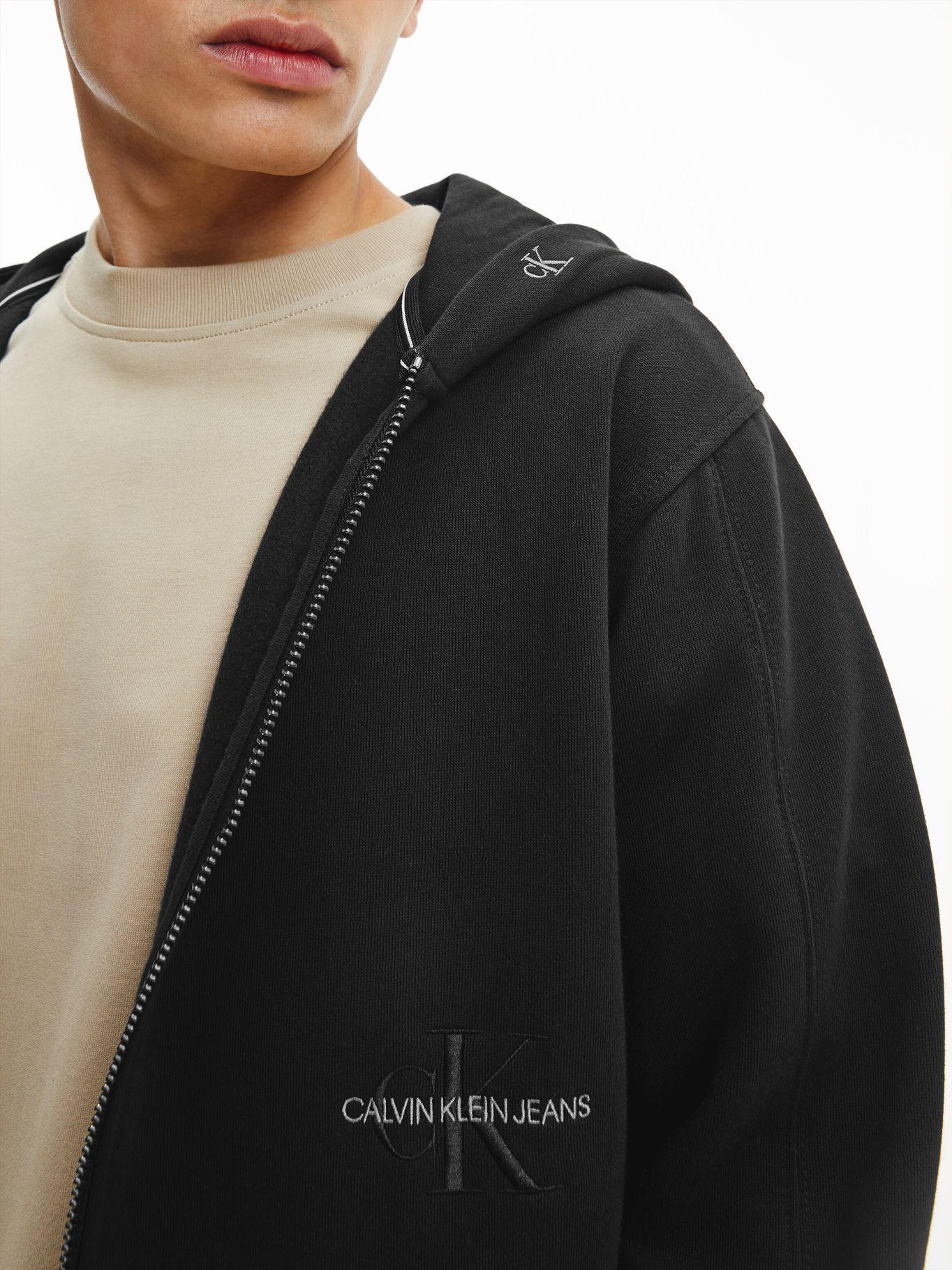 Polerón Placed Iconic Negro Calvin Klein Hombre-2
