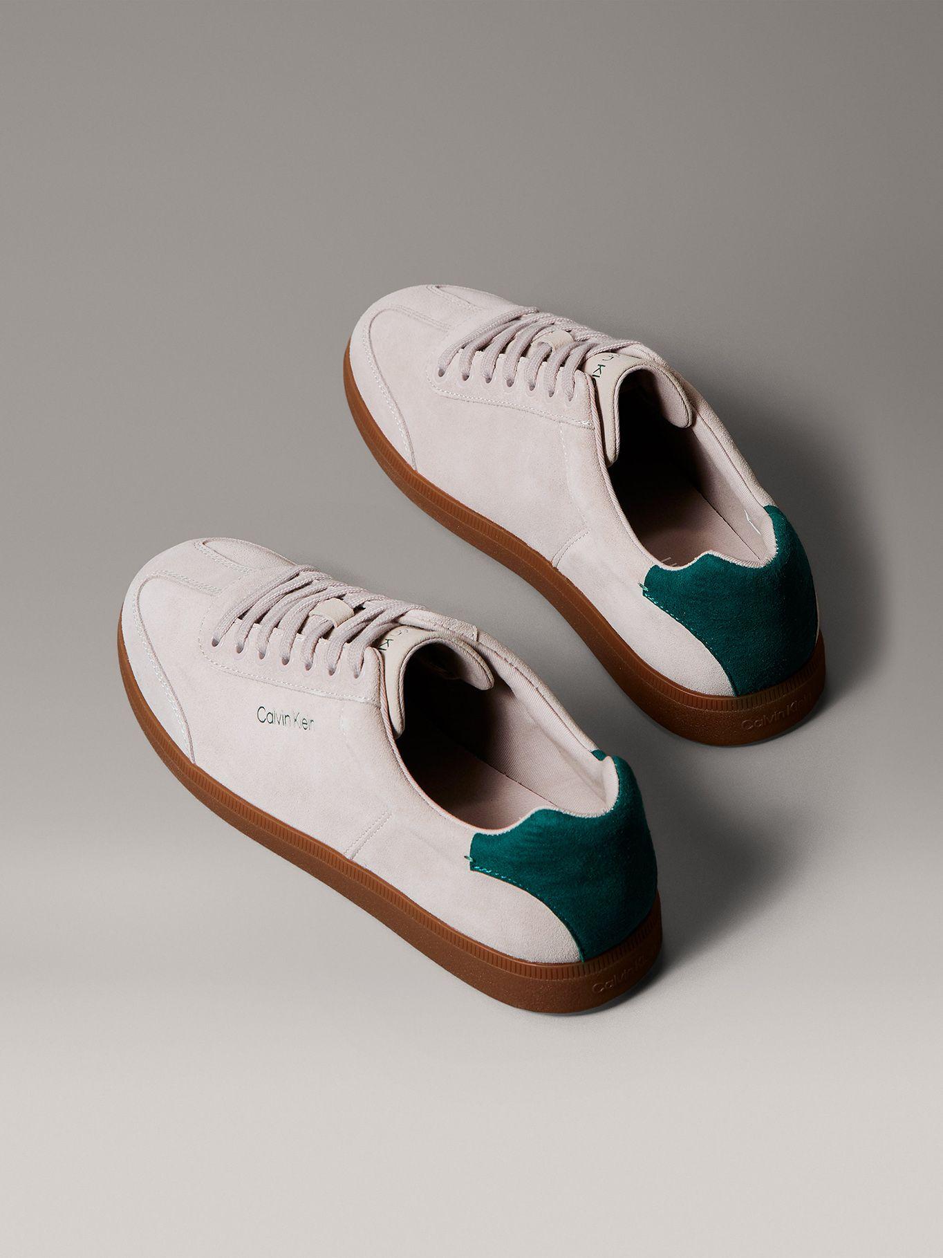 Zapatilla Corte Bajo Textura Gamuza Beige Calvin Klein-1