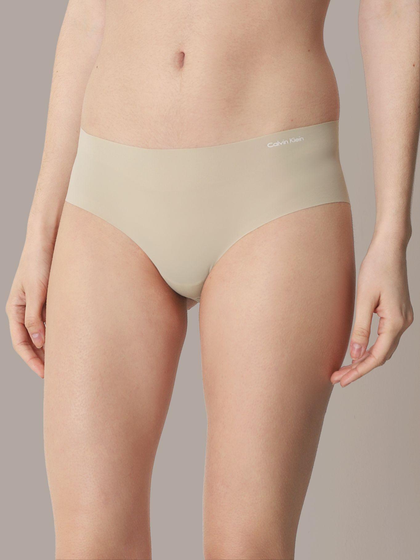 Calzón Hipster Invisible Beige Calvin Klein-0