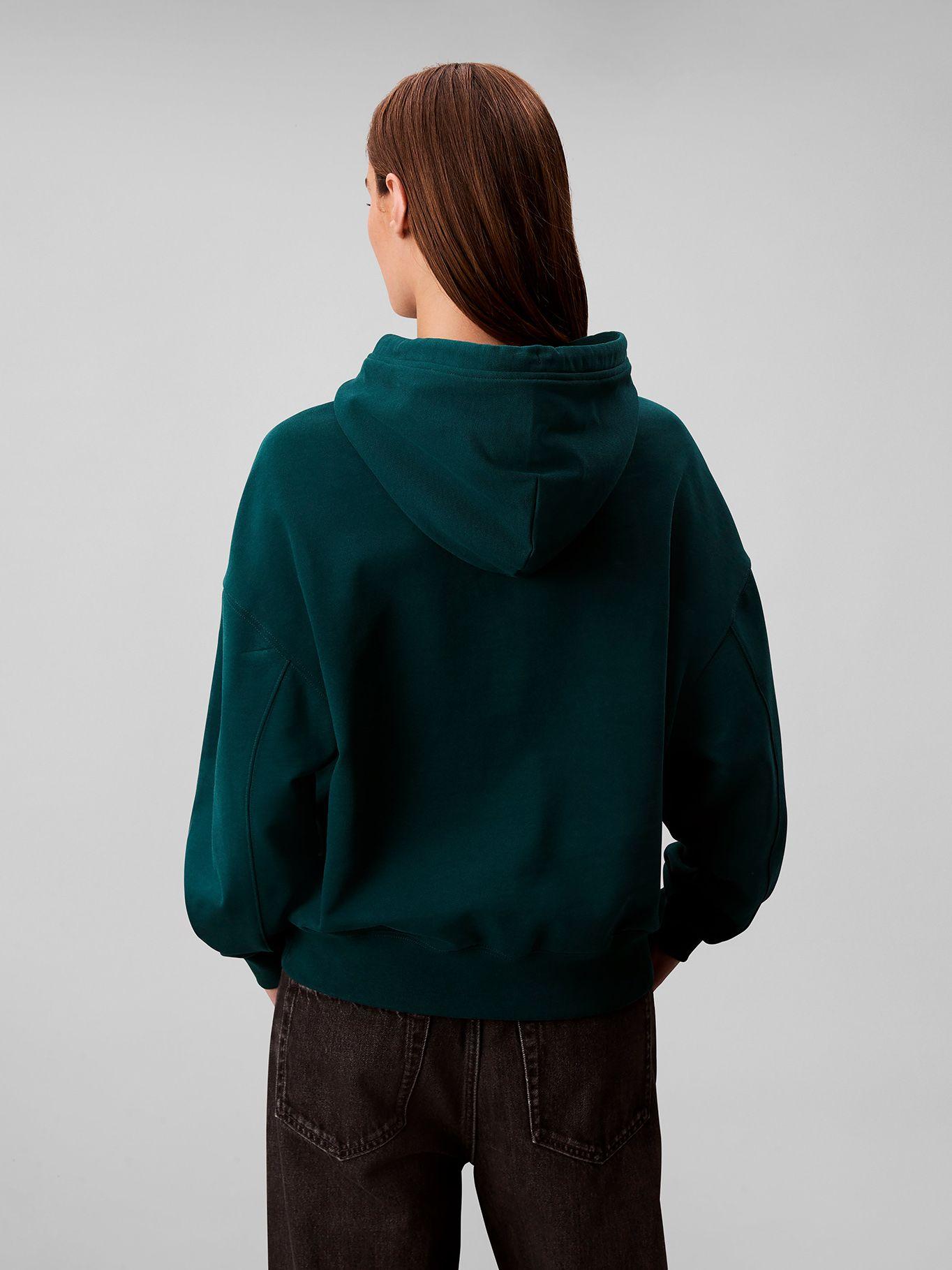 Polerón Con Gorro Y Logo Bordado Azul Calvin Klein-2