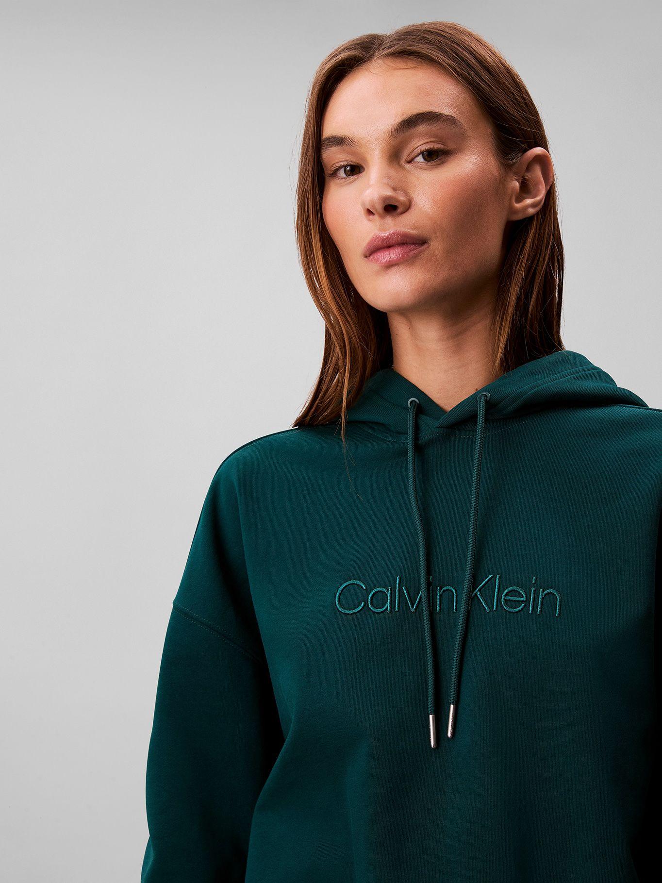 Polerón Con Gorro Y Logo Bordado Azul Calvin Klein-4