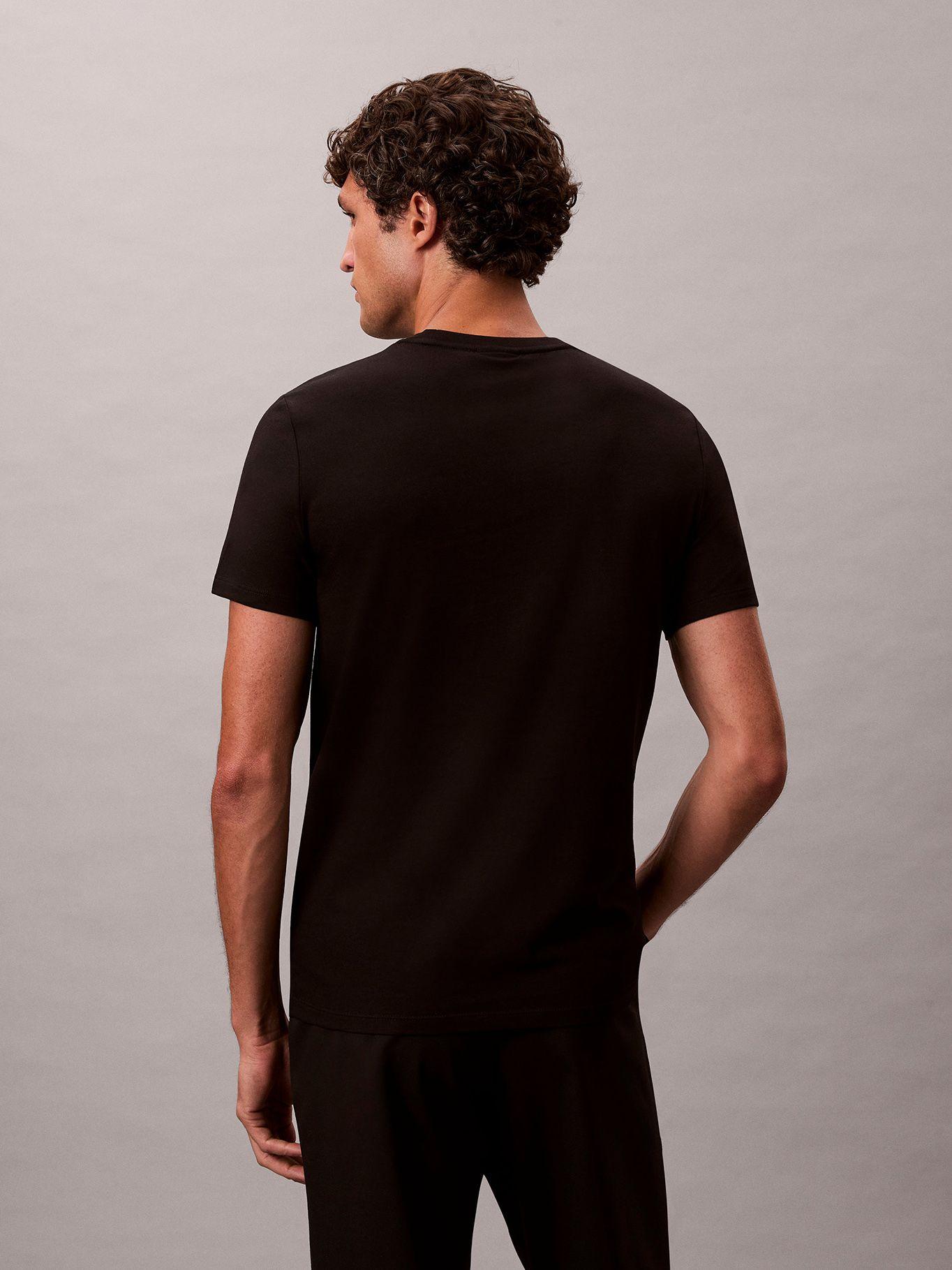Polera Slim de Manga Corta Negro Calvin Klein-1