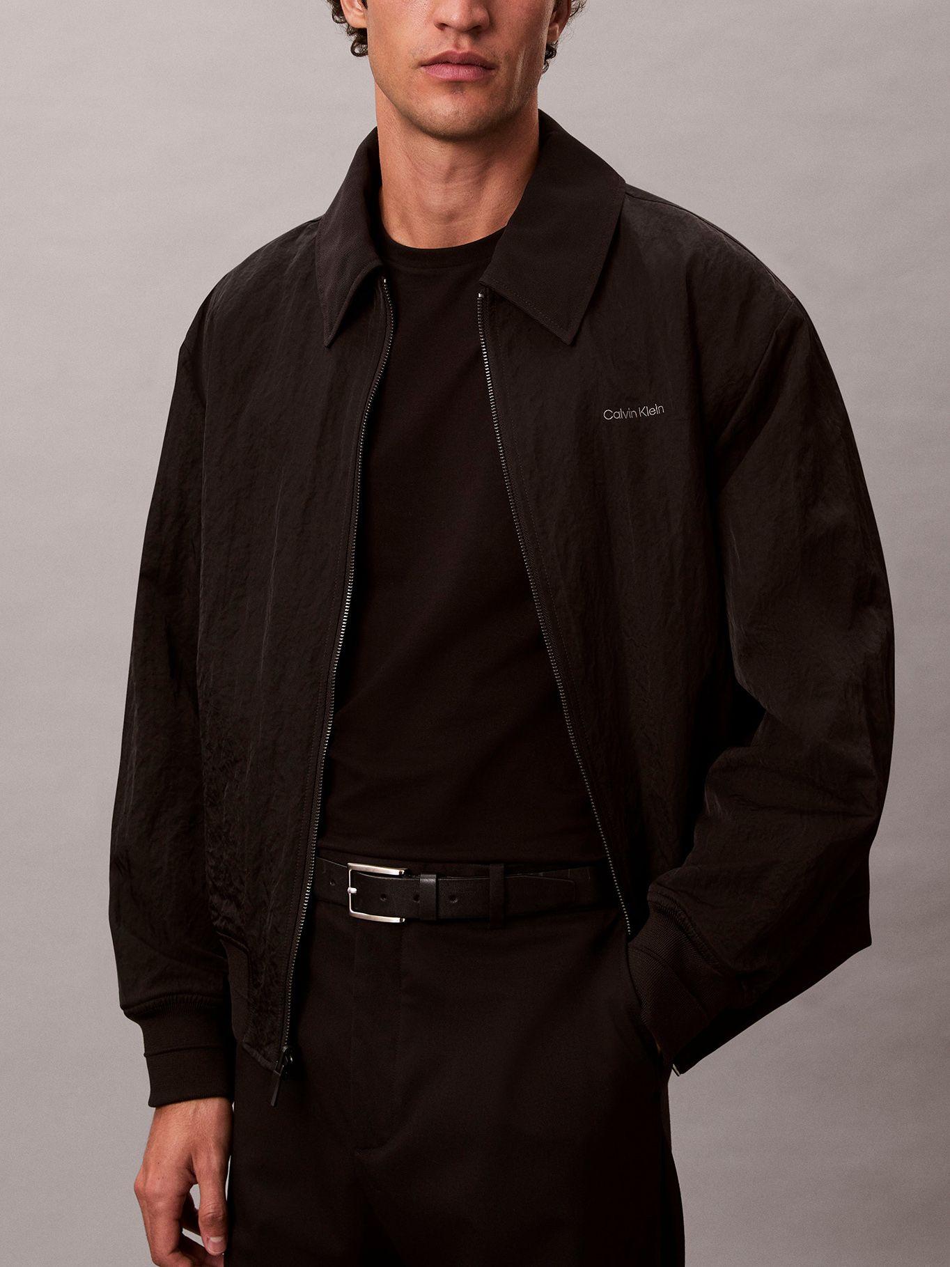 Polera Slim de Manga Corta Negro Calvin Klein-4