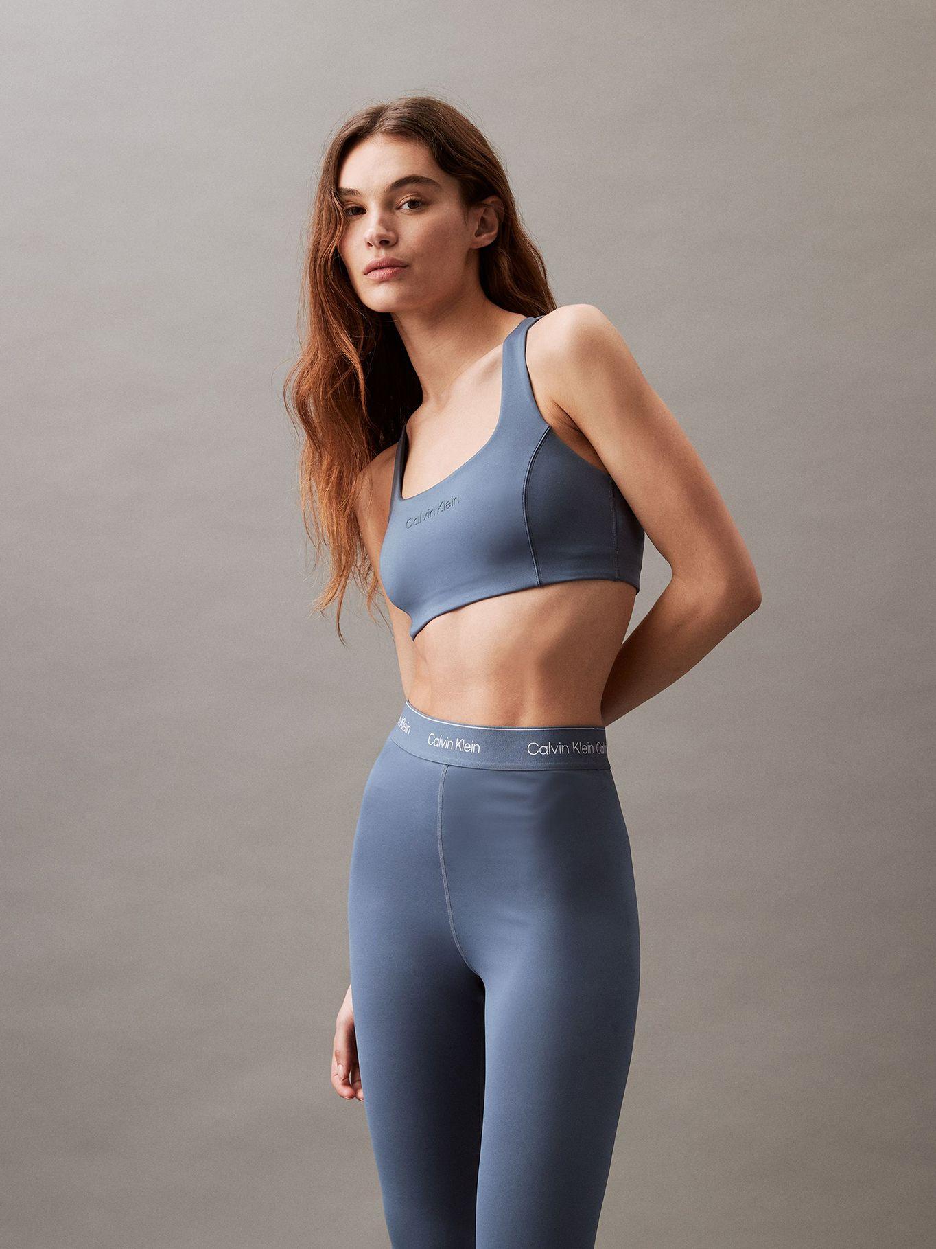 Bralette Deportivo Mediano Impacto Azul Calvin Klein-0