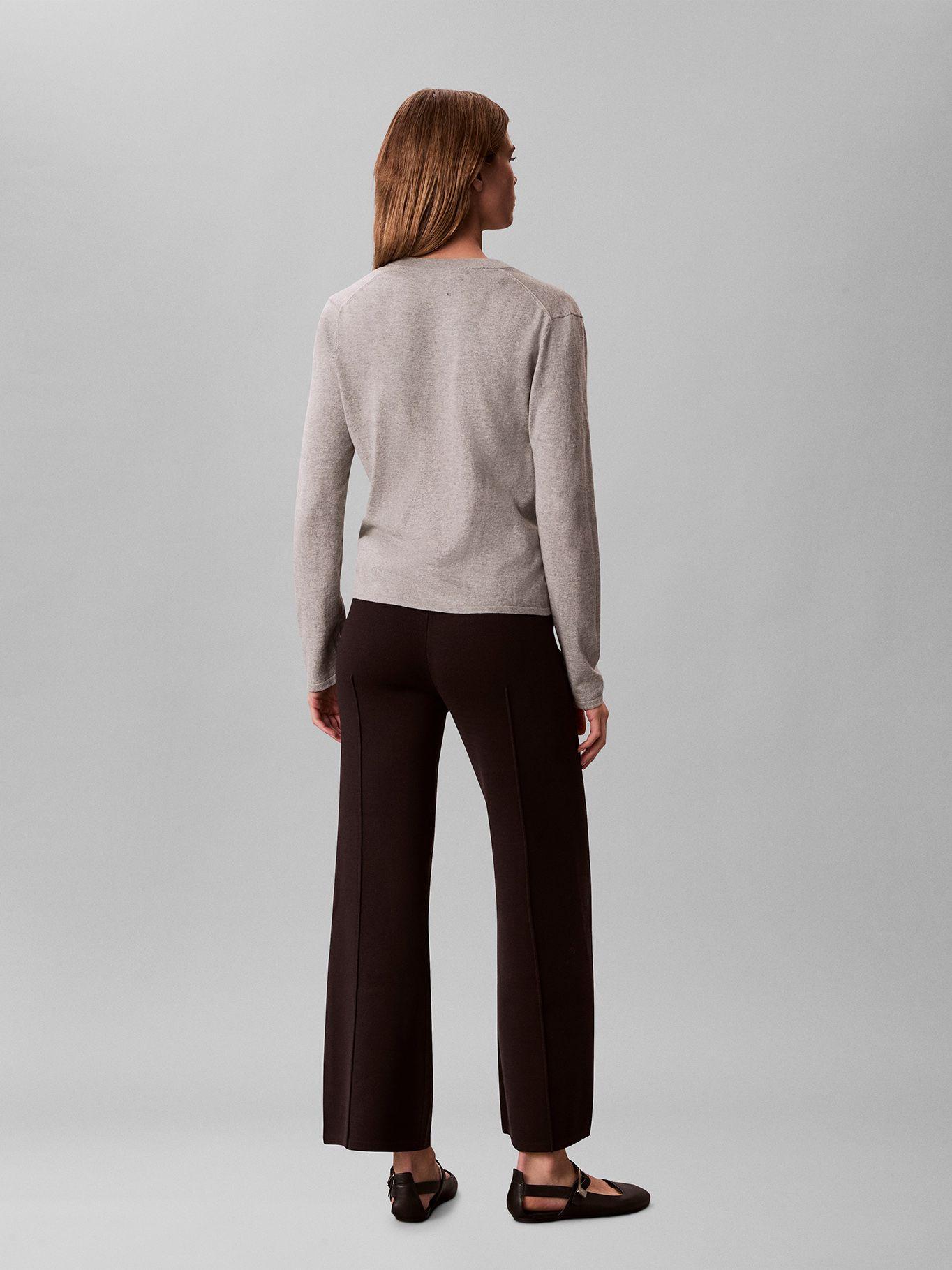 Pantalón En Tejido Milano Negro Calvin Klein-2