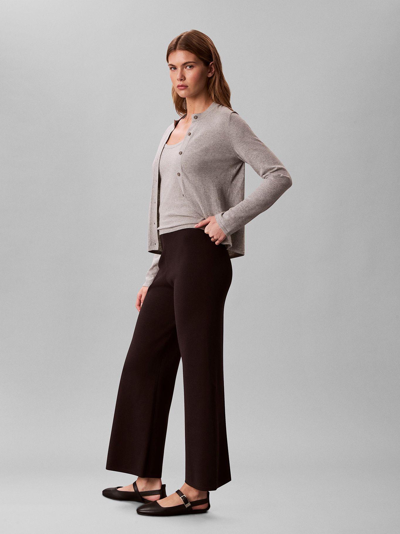 Pantalón En Tejido Milano Negro Calvin Klein-3