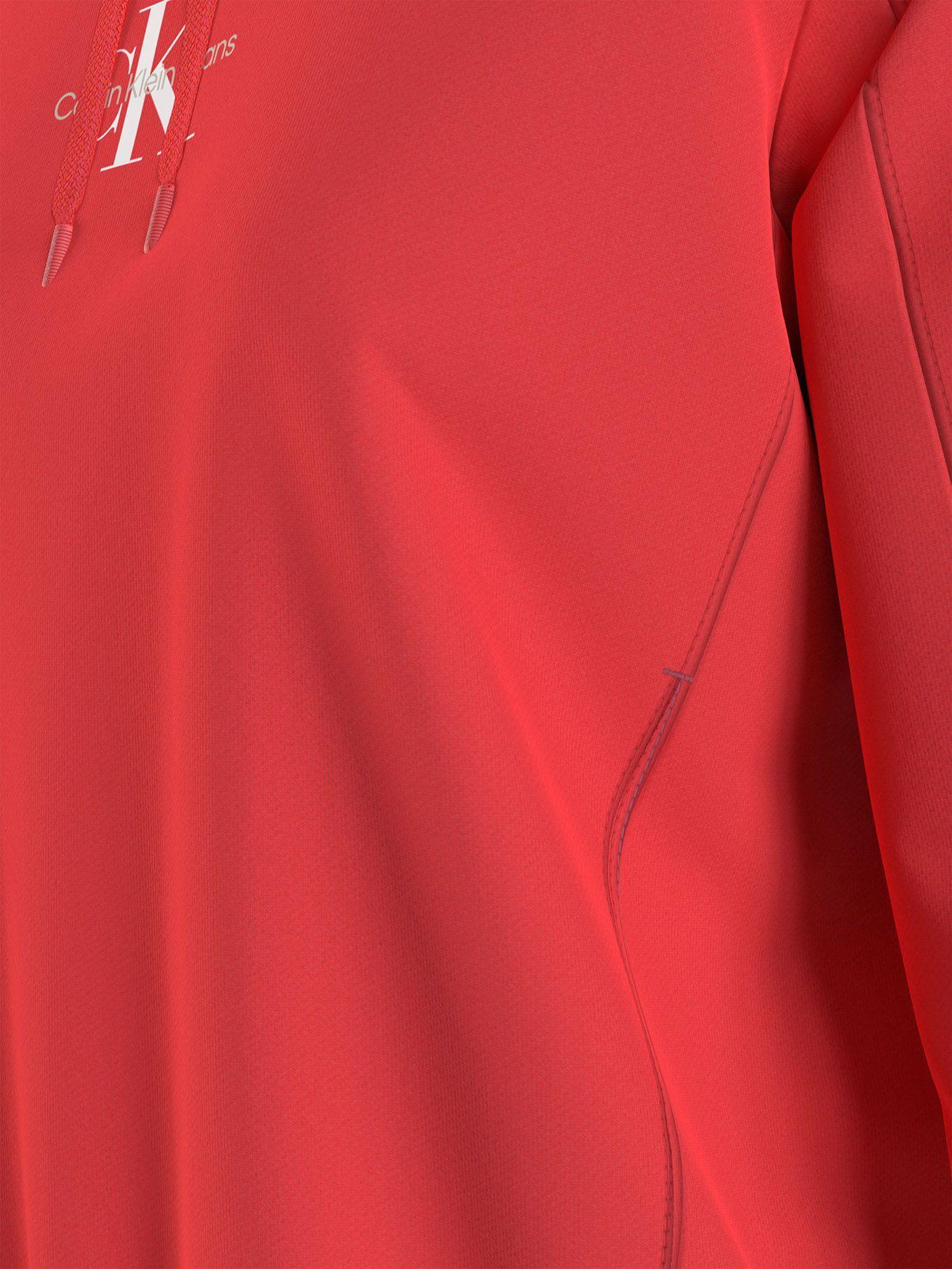 Hoodie Monogram Logo Rojo Calvin Klein-4