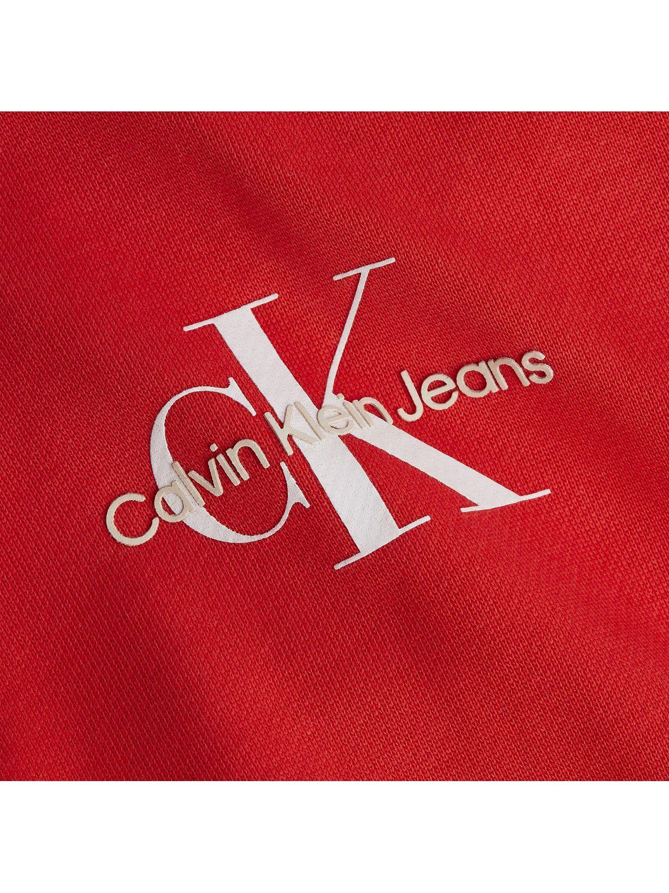Hoodie Monogram Logo Rojo Calvin Klein-6