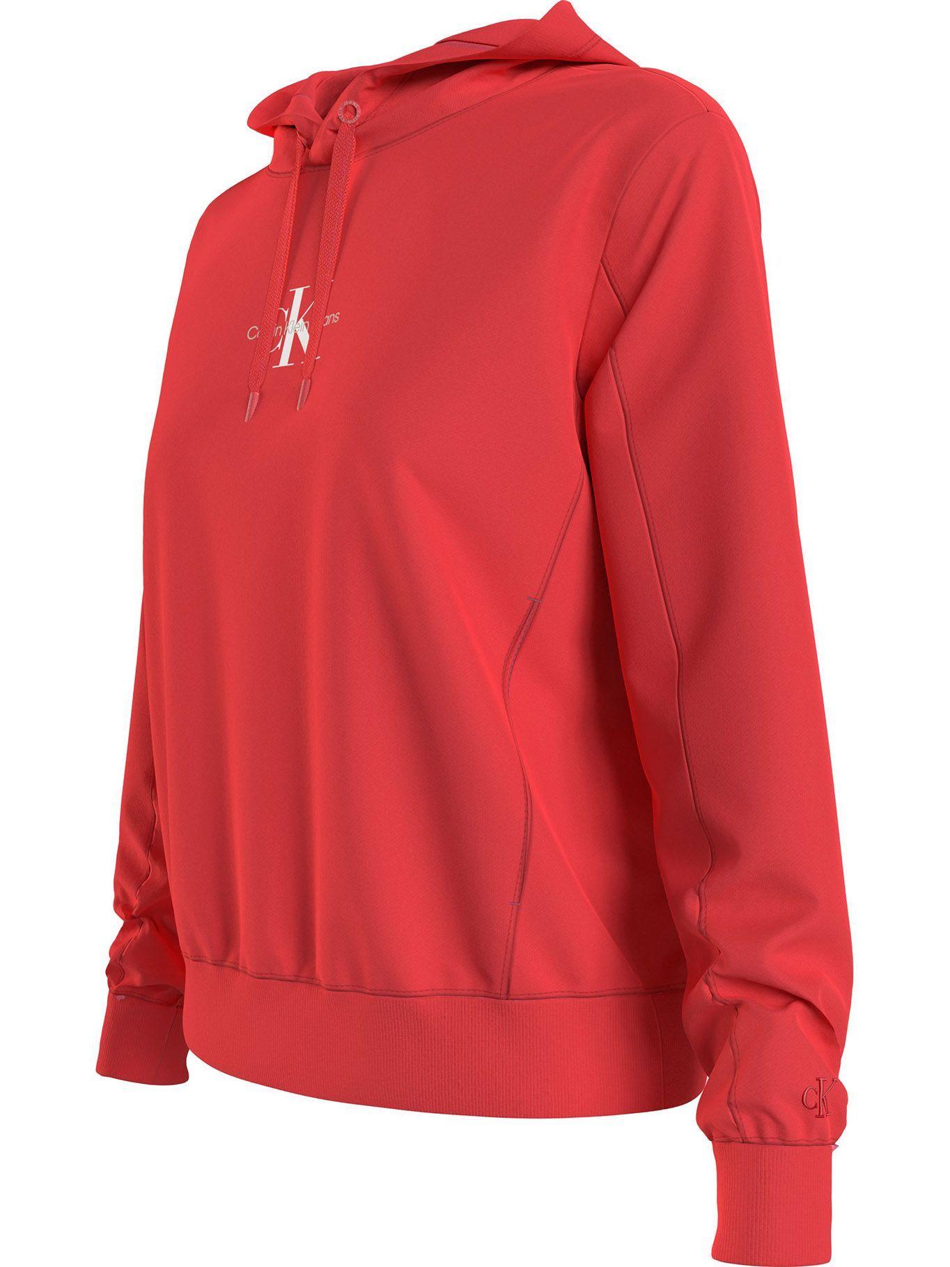 Hoodie Monogram Logo Rojo Calvin Klein-2